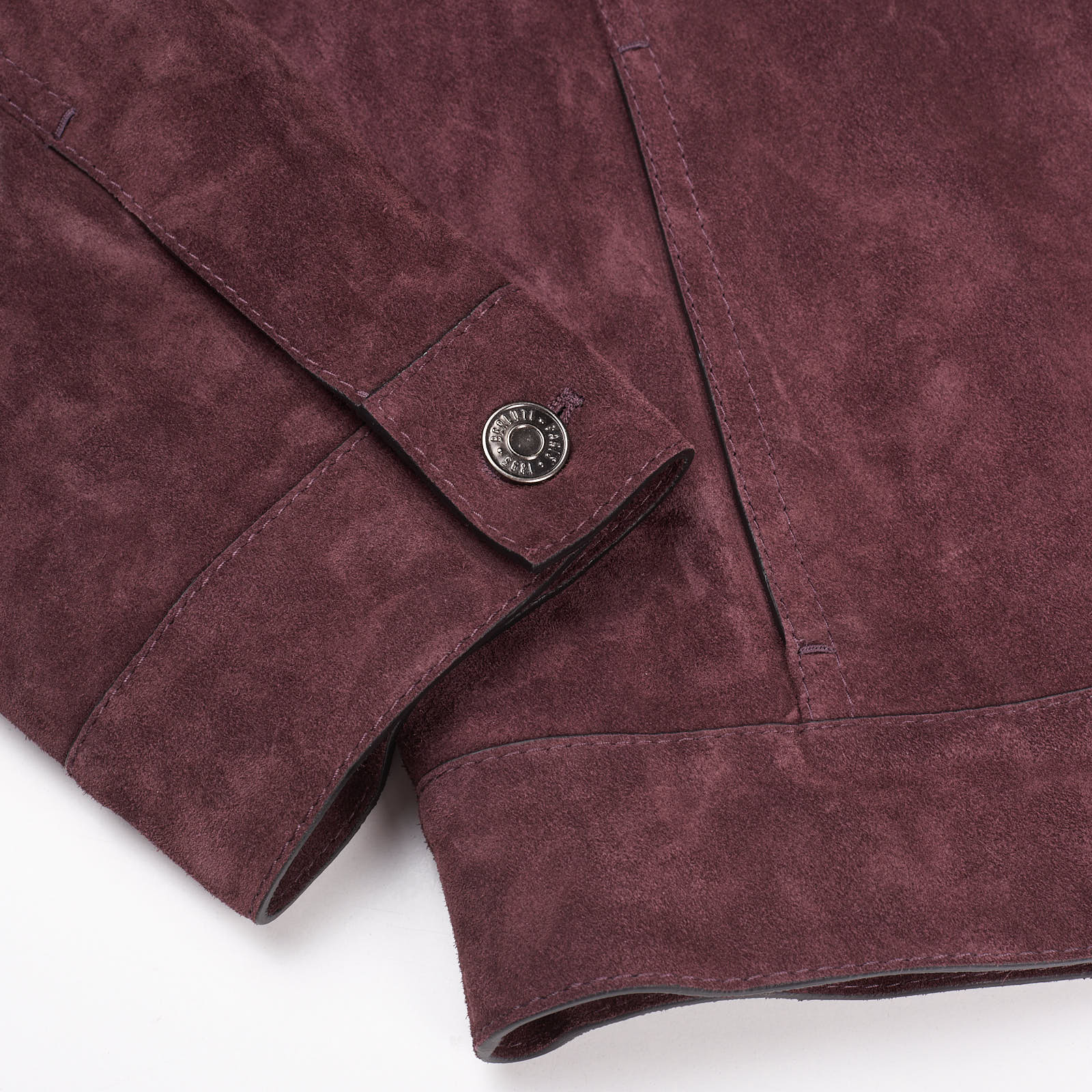 BERLUTI Dark Purple Calfskin Leather Jacket EU 50 NEW US M BERLUTI