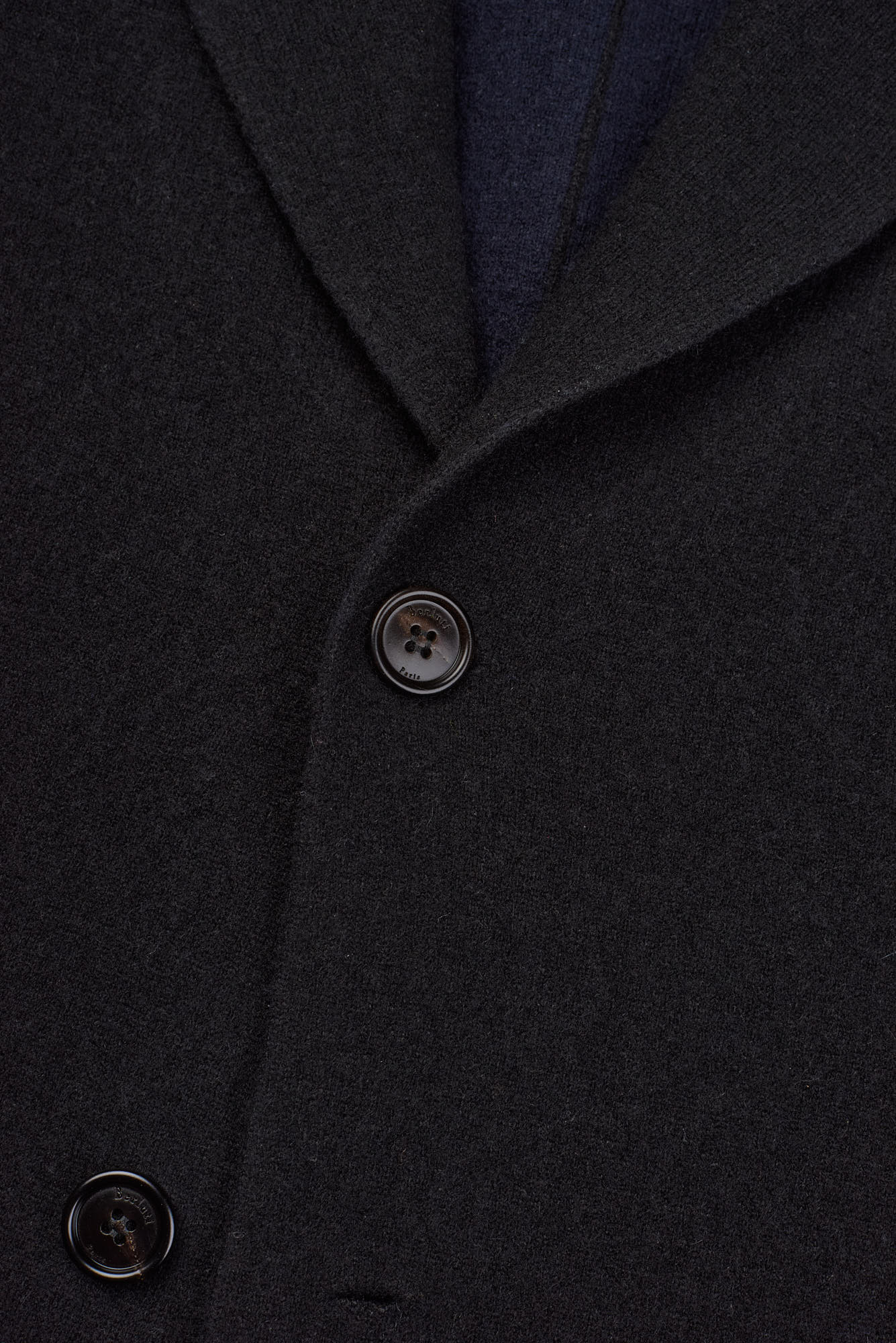 BERLUTI Paris Black Cashmere Wool Knit Cardigan Blazer Size M