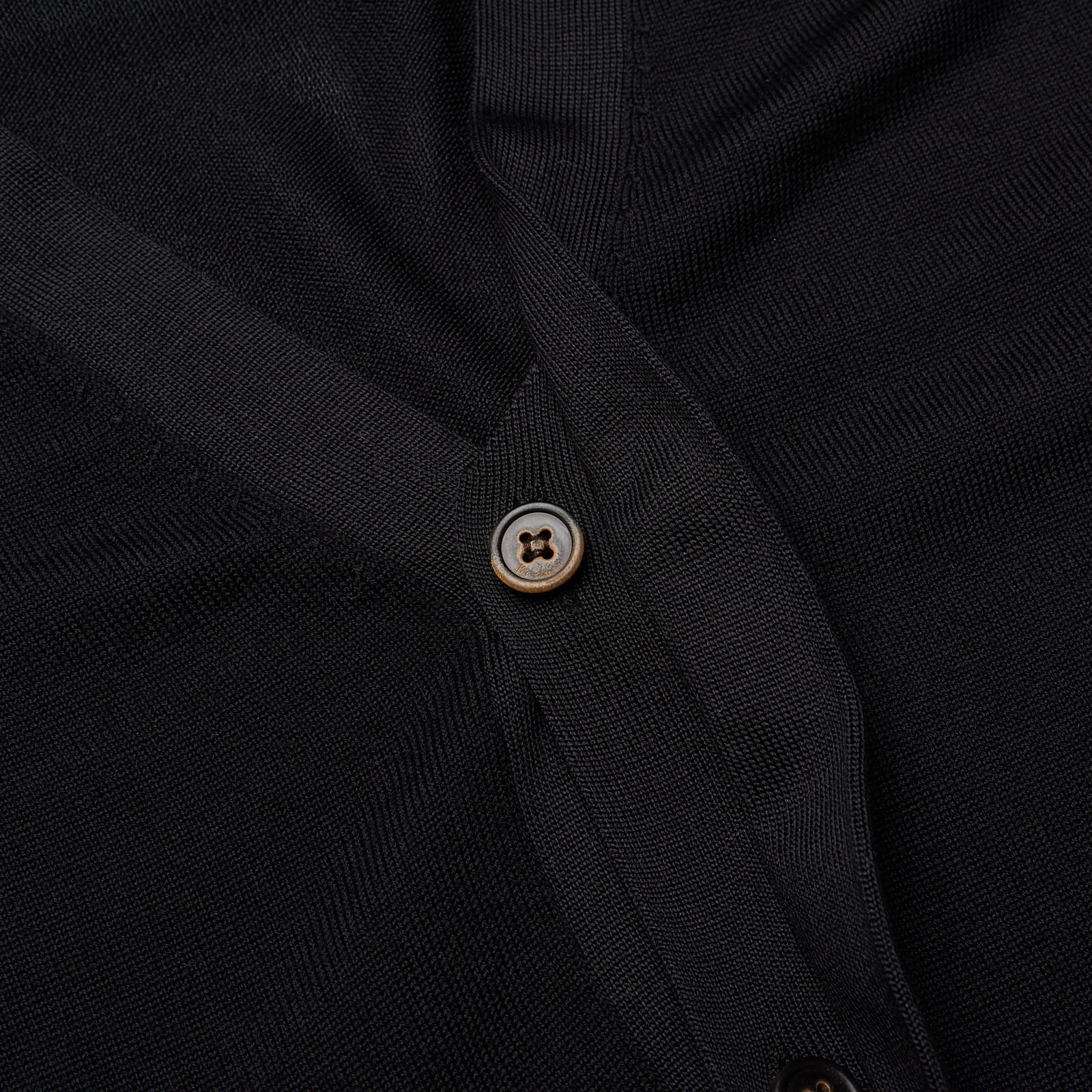 BERLUTI Paris Black Wool Knit Cardigan Sweater with Mulberry Silk Details NEW Size M BERLUTI