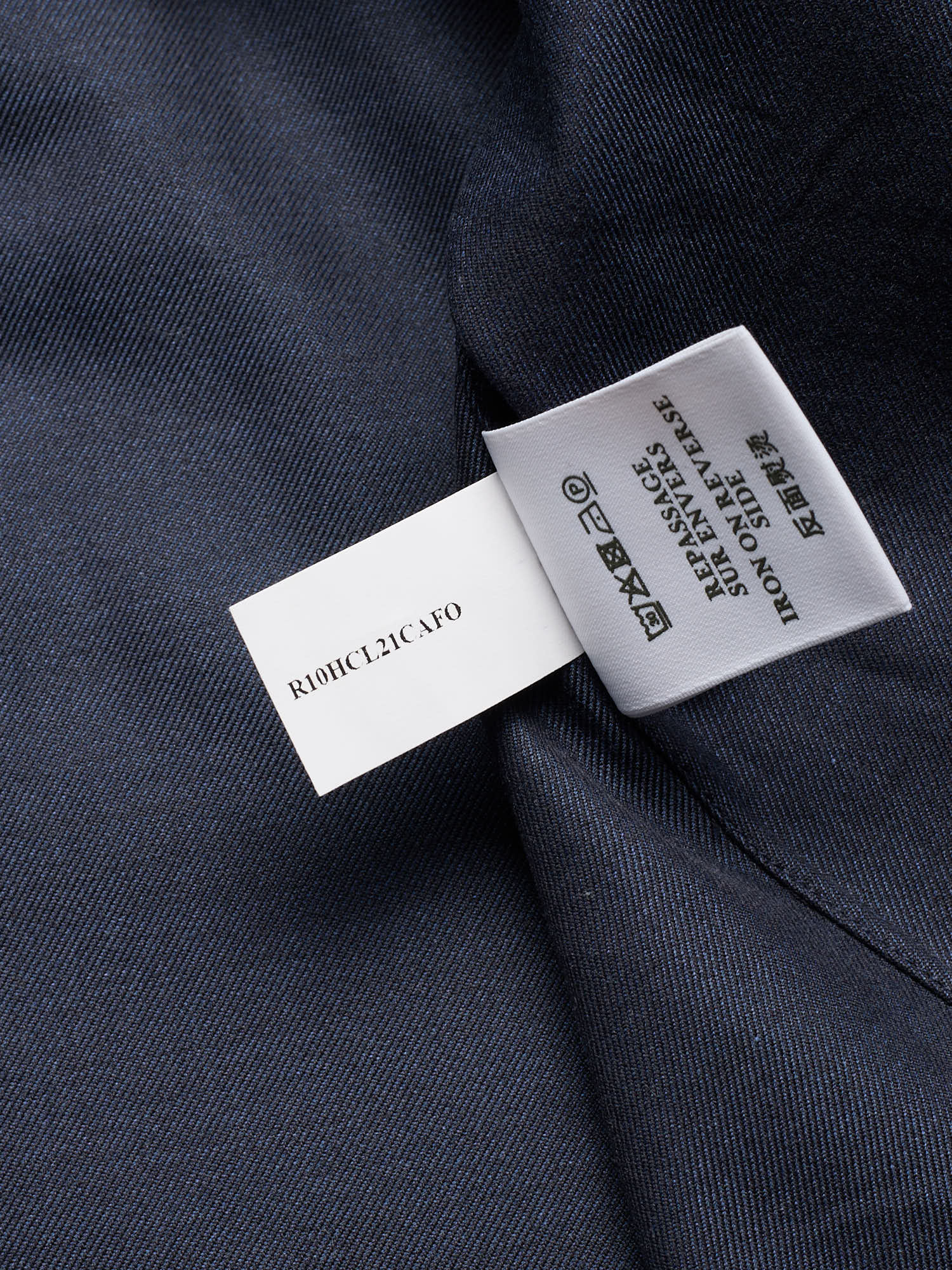 BERLUTI Paris Blue Twill Cotton Collarless Shirt Size Medium NEW