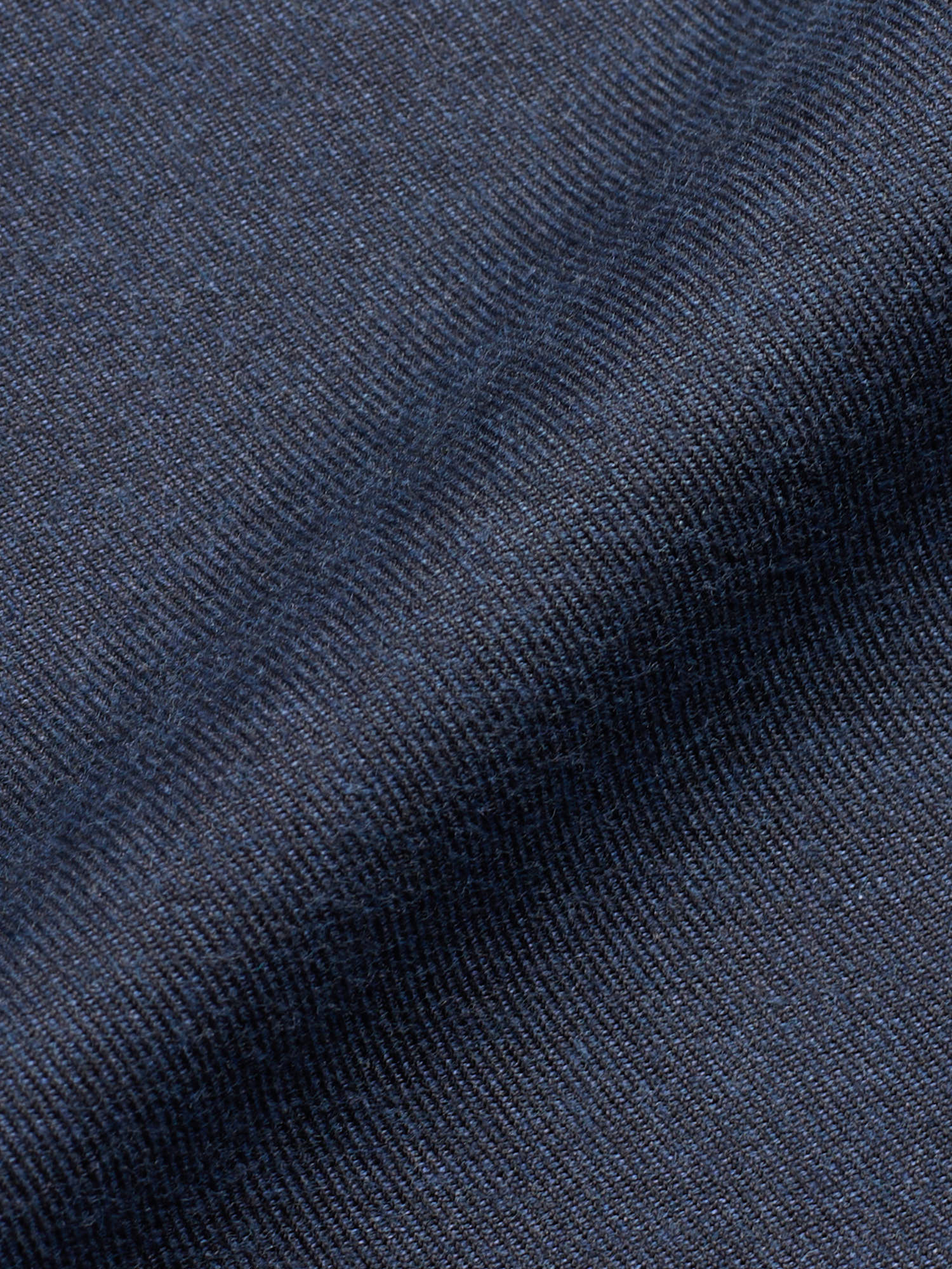 BERLUTI Paris Blue Twill Cotton Collarless Shirt Size Medium NEW