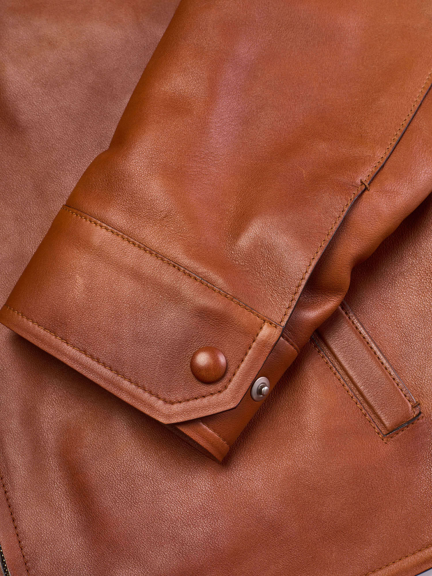 BERLUTI Paris Patina Padded 1 Jour Blouson Cacao Patina Leather Jacket