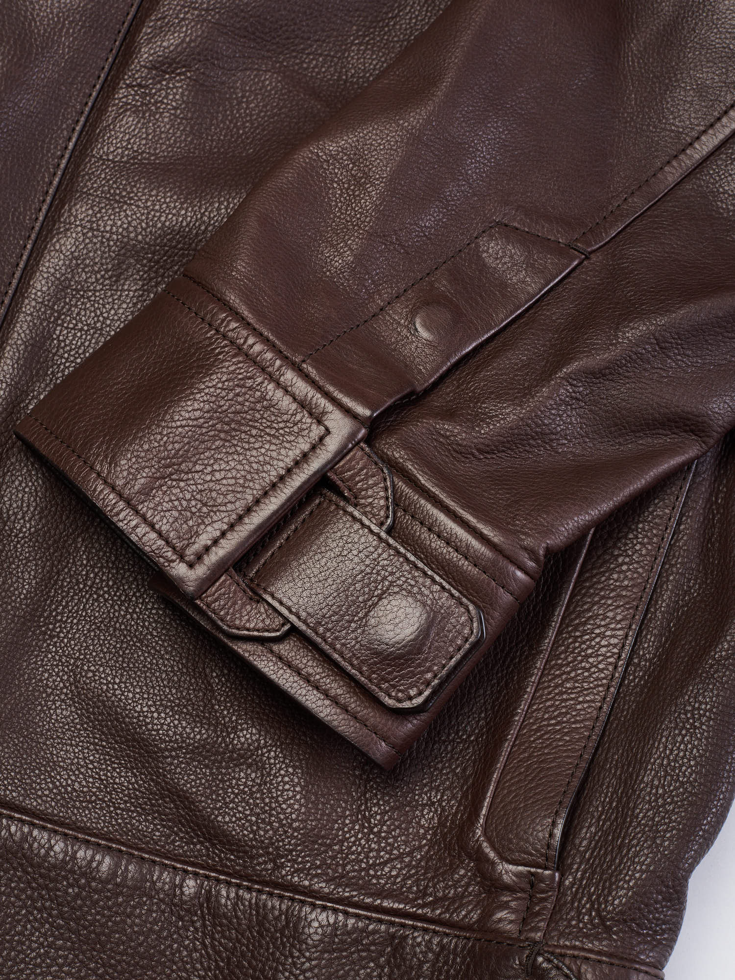 BERLUTI Paris Dark Brown Calfskin Leather Flight Jacket NEW Size M