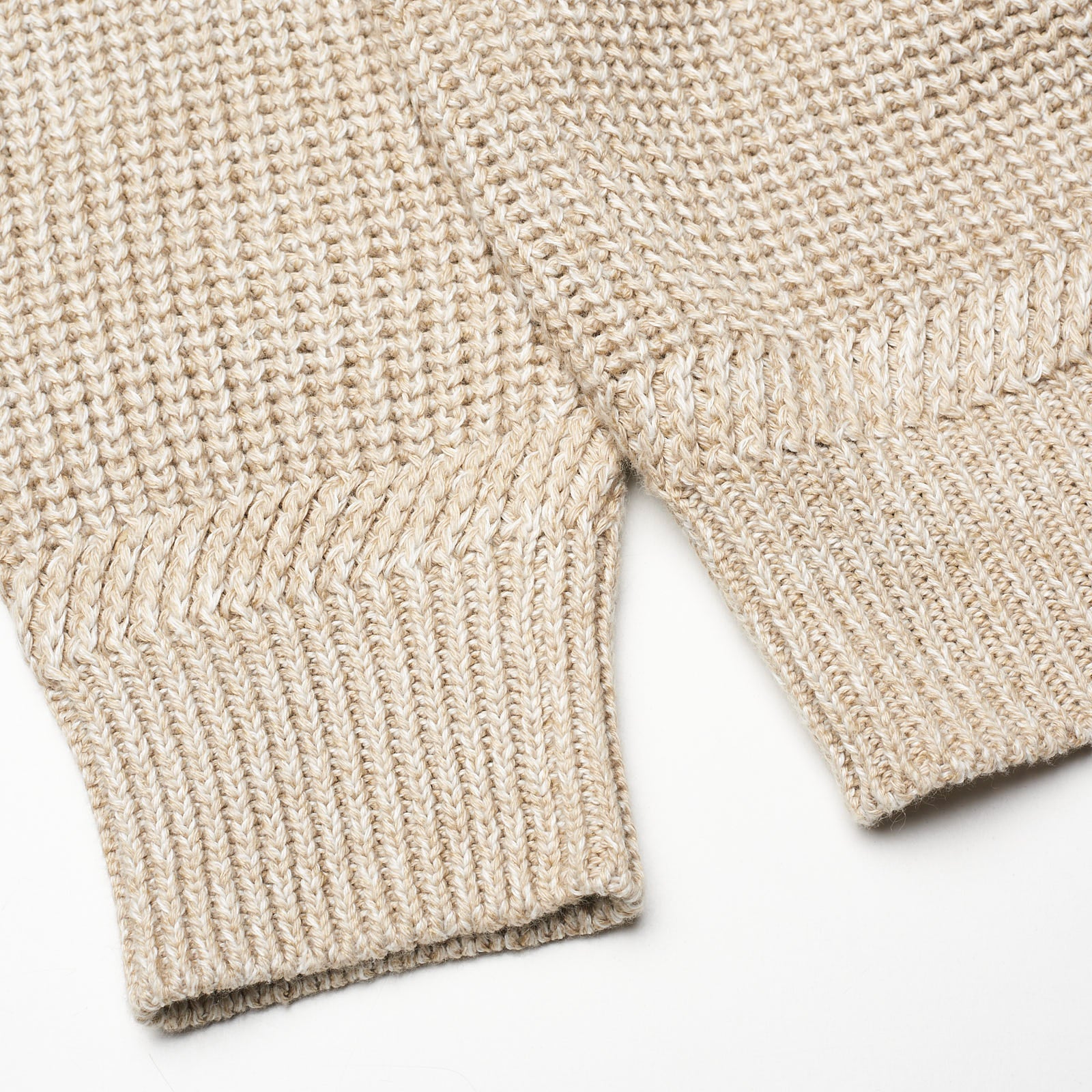 BERLUTI Paris Beige Linen-Cotton Knit Crewneck Sweater R50 NEW US M BERLUTI