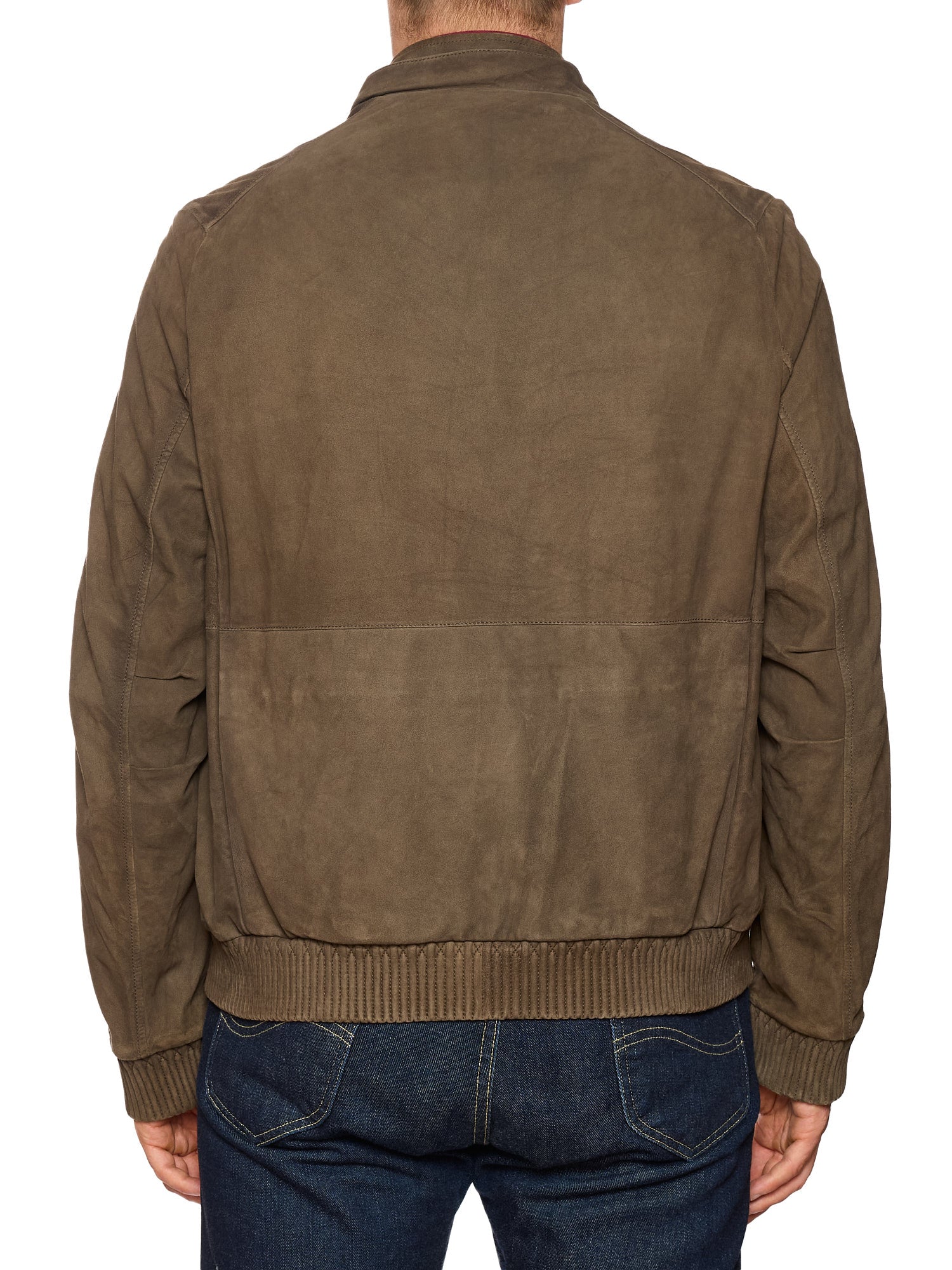 BERLUTI Packable Khaki Nubuck Lambskin Leather Hooded Jacket