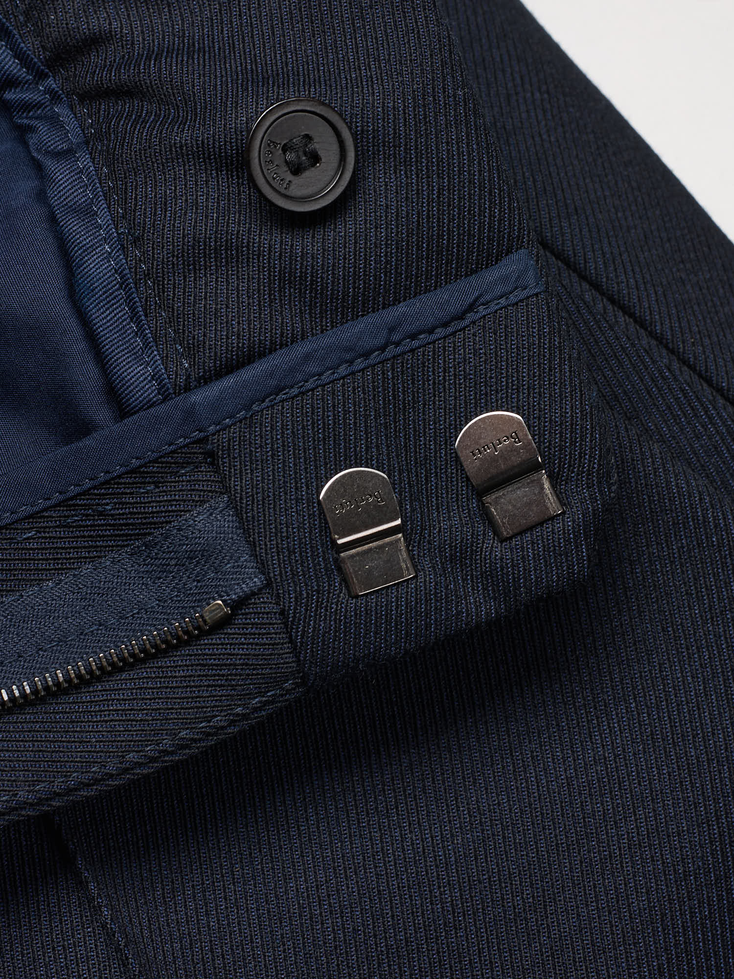 BERLUTI Paris Navy Blue Wool Jogging Pants EU 50 NEW US 34 Slim Fit