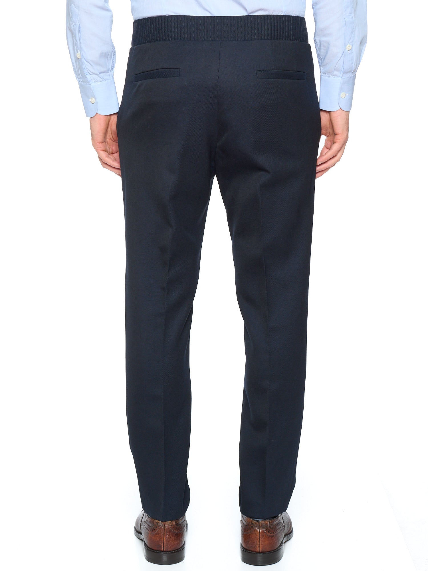 BERLUTI Paris Navy Blue Wool Jogging Pants EU 50 NEW US 34 Slim Fit