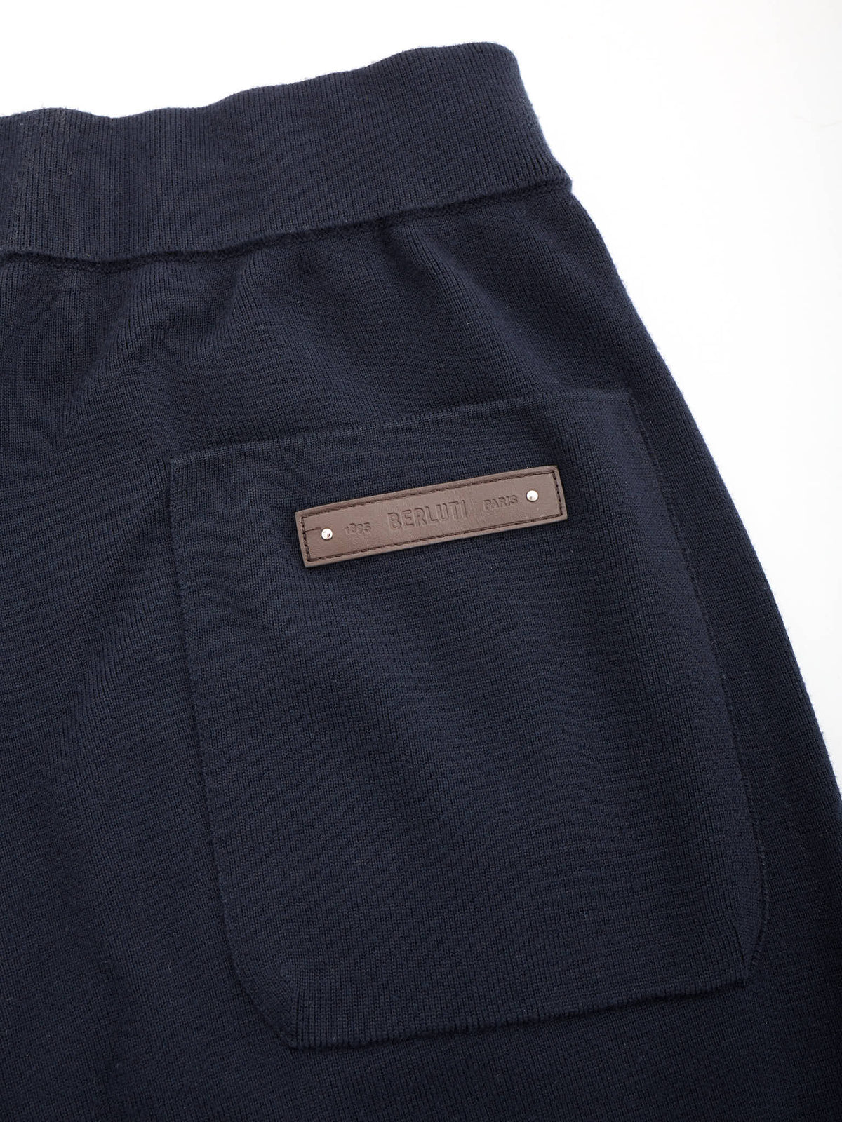 BERLUTI Paris Navy Blue Wool Sweatpants XL