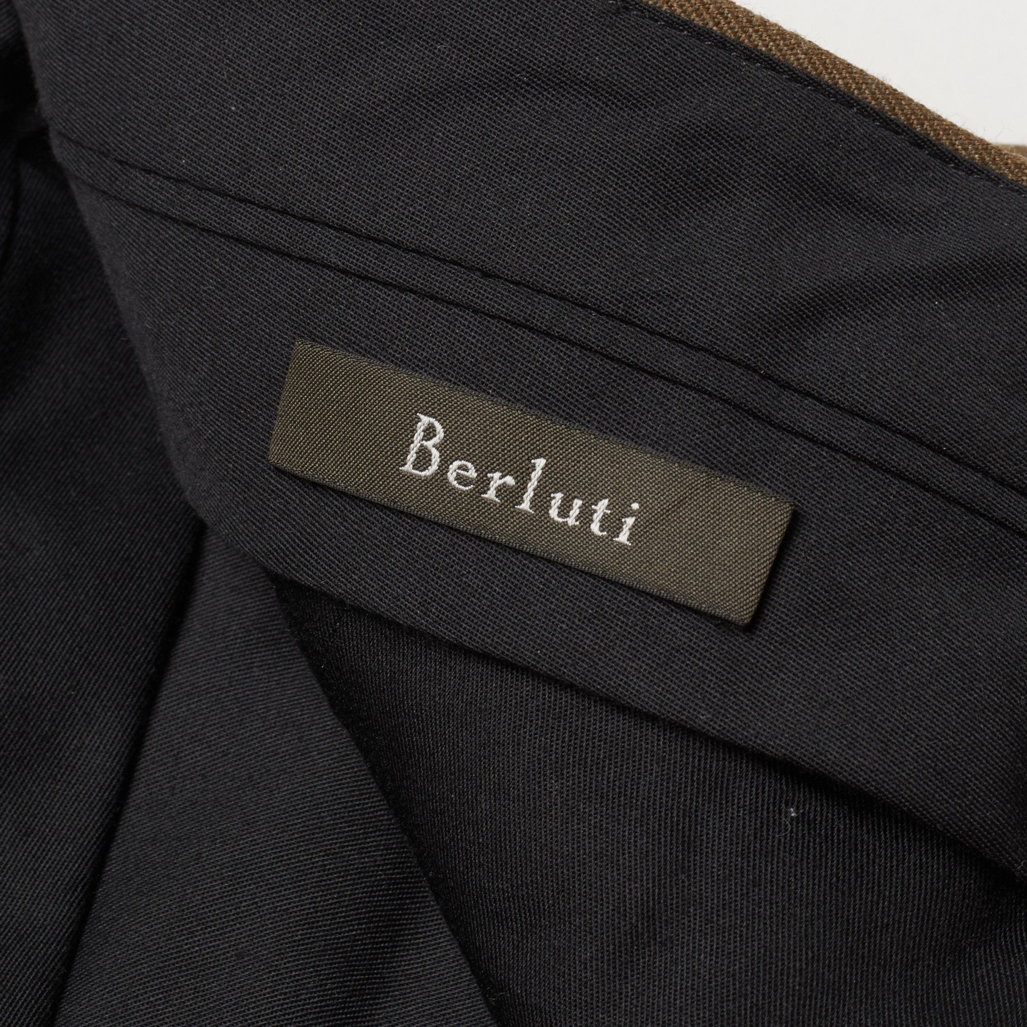 BERLUTI Paris Brown Twill Virgin Wool Blend Slim Fit Chino Pants EU 50 NEW US 34 BERLUTI