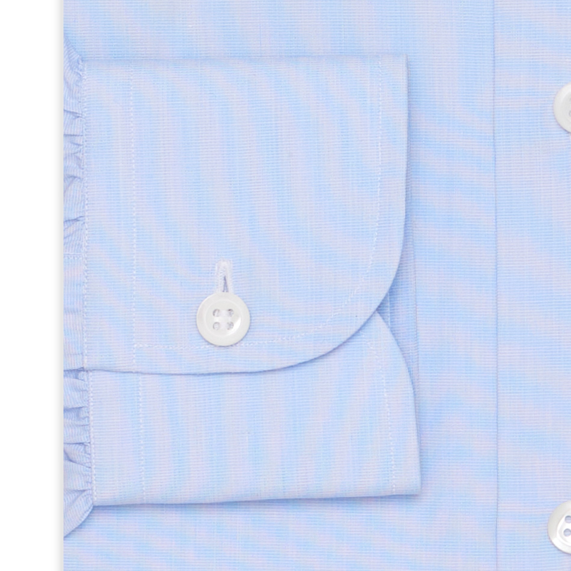 BESPOKE ATHENS Handmade Blue End-on-End Cotton Spalla Camicia Dress Shirt NEW BESPOKE ATHENS