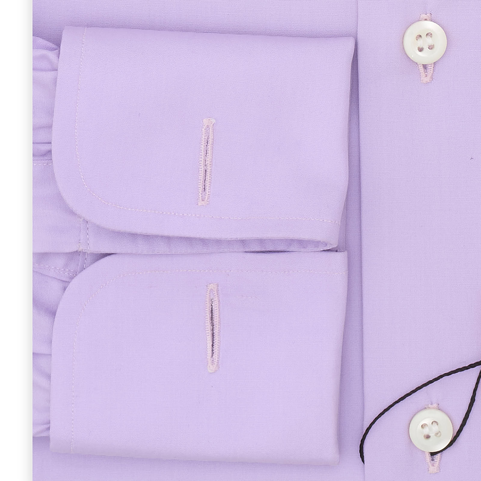 BESPOKE ATHENS Handmade Light Purple Cotton French Cuff Dress Shirt EU 38 NEW US 15