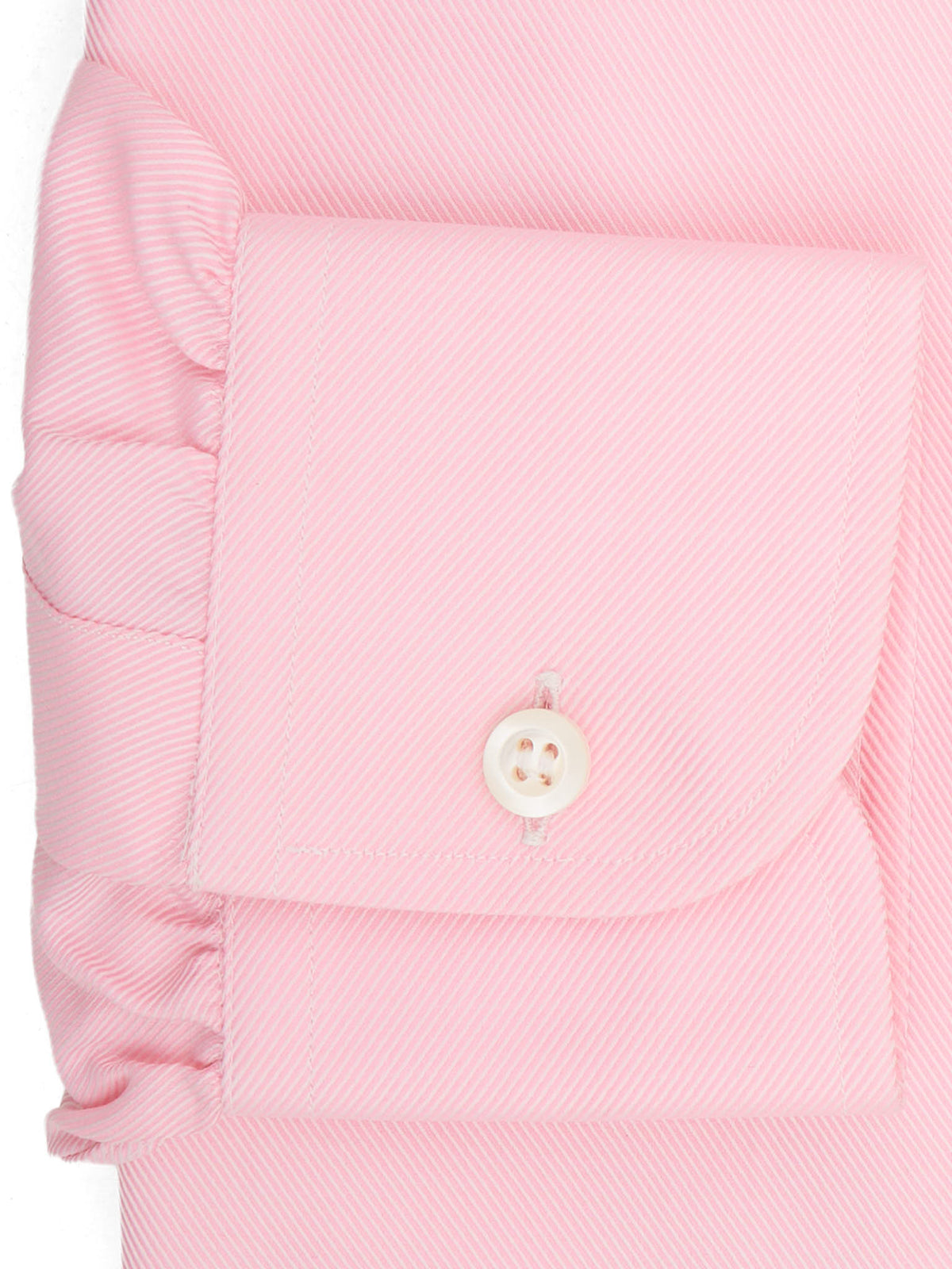 BESPOKE ATHENS Handmade Pink Twill Cotton Dress Shirt