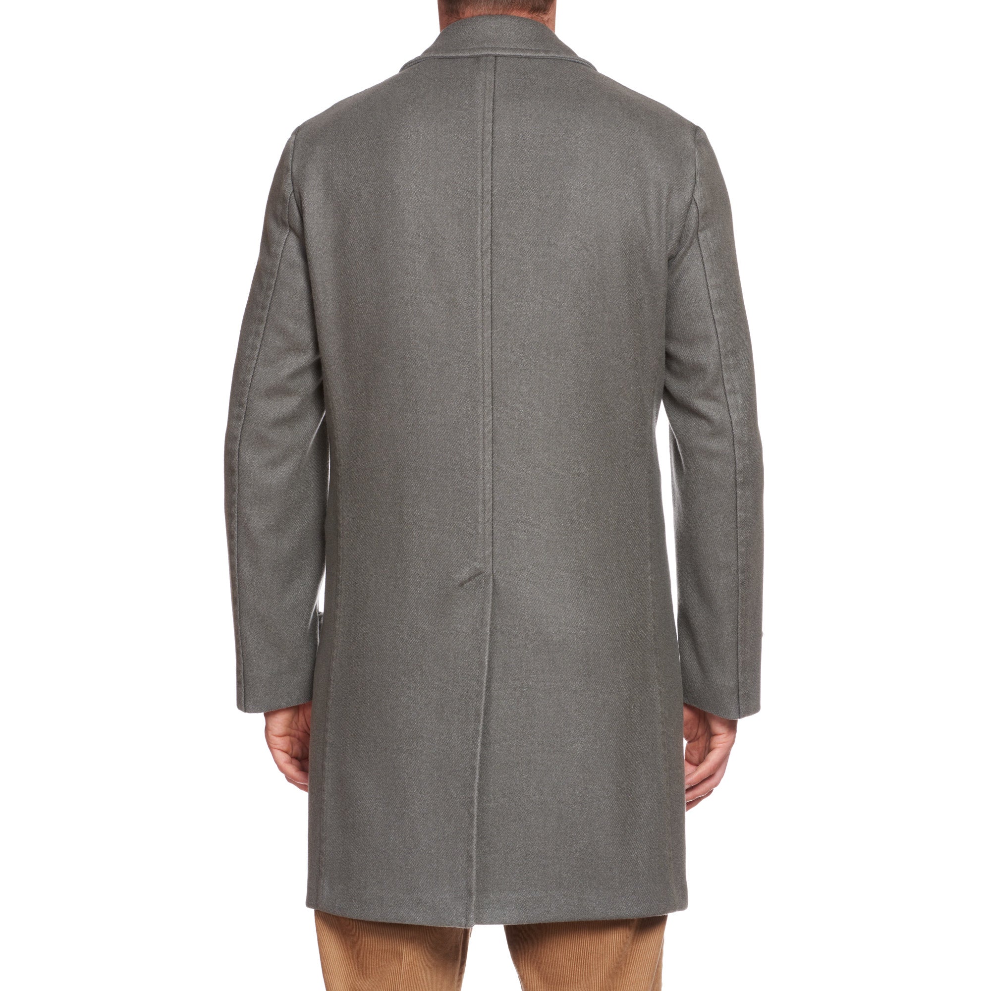 BOGLIOLI Milano Gray Virgin Wool Blend Flannel Unlined Coat EU 48 NEW US 38 BOGLIOLI
