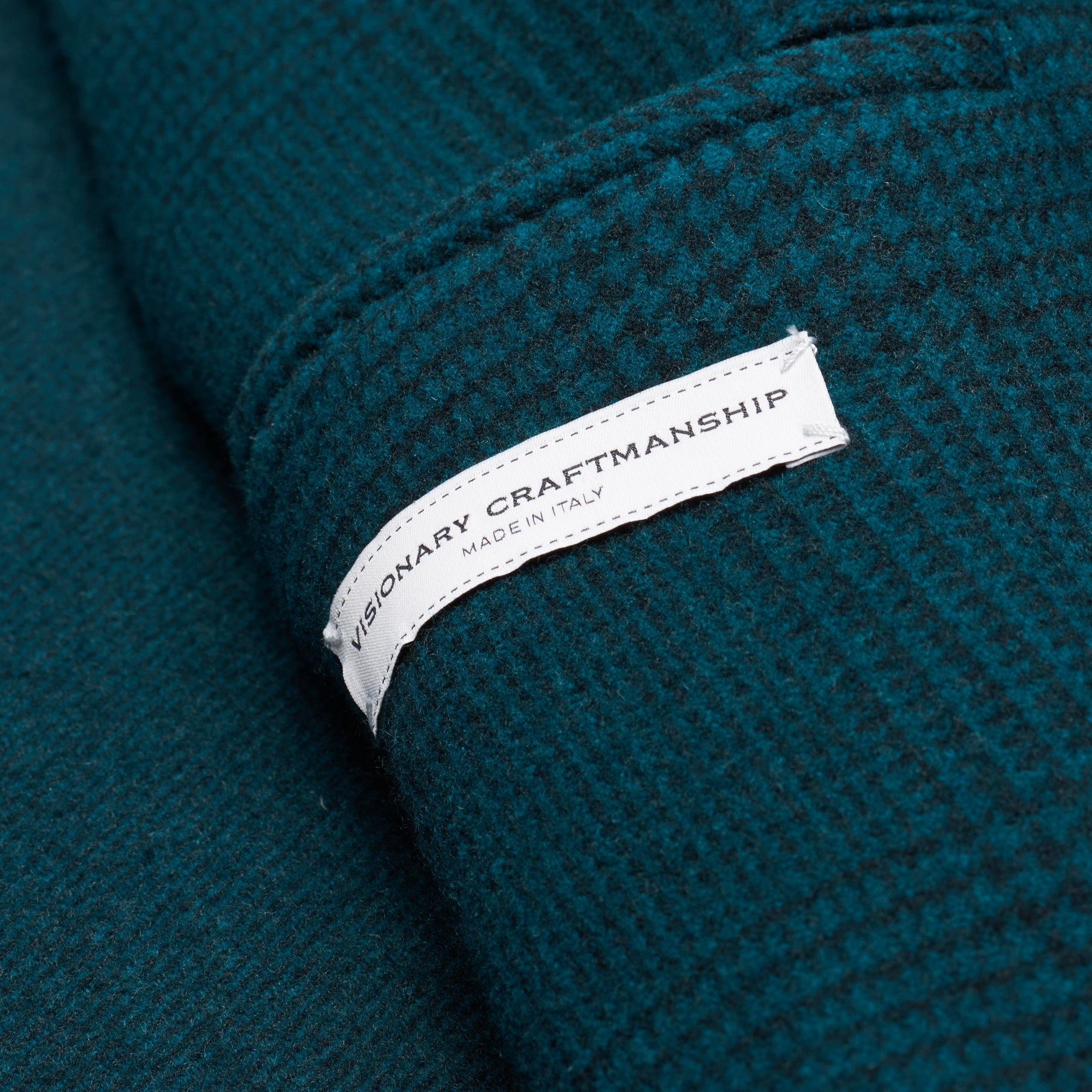 BOGLIOLI Milano Green Glen Plaid Wool Flannel Unlined DB Coat EU 50 NEW US 40 BOGLIOLI