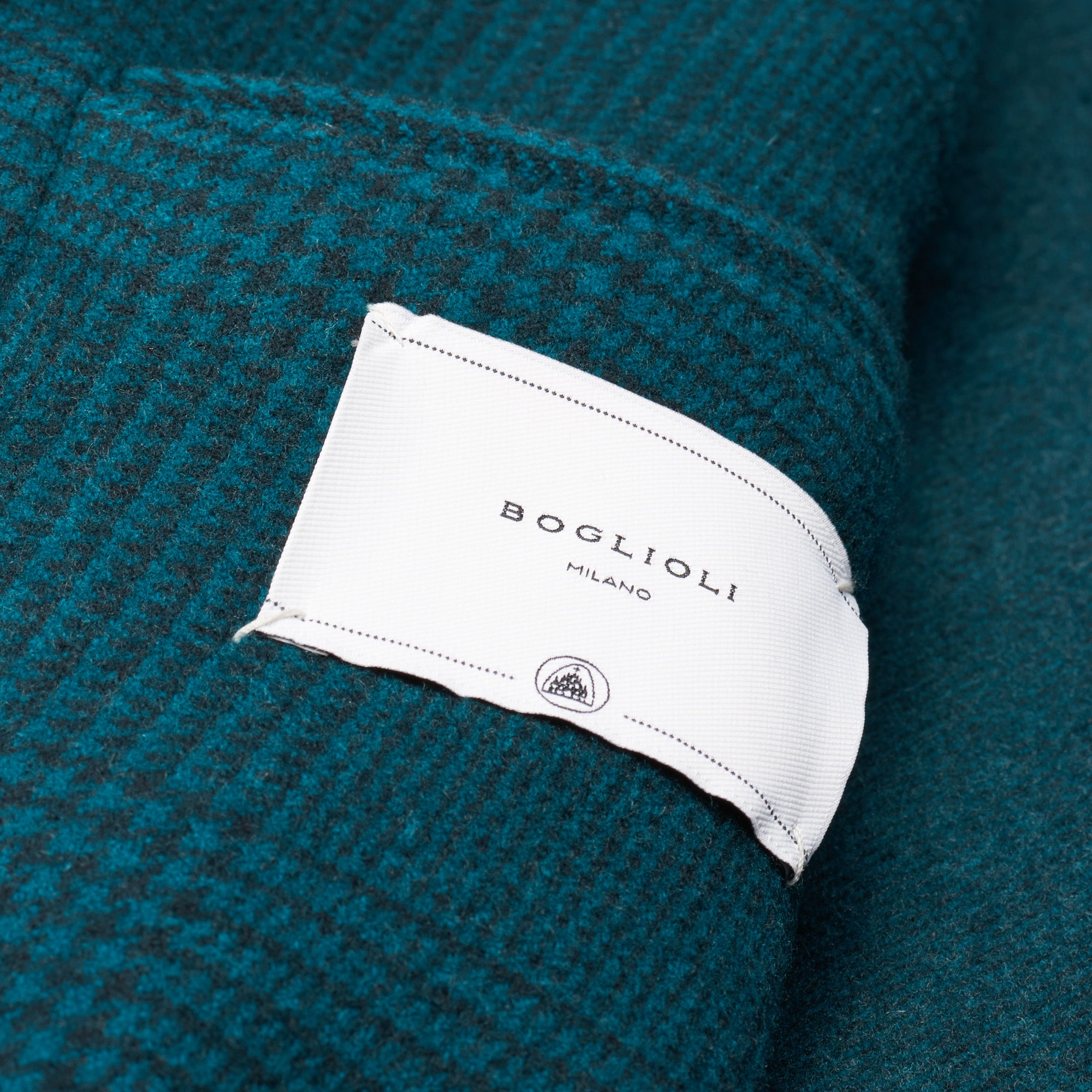 BOGLIOLI Milano Green Glen Plaid Wool Flannel Unlined DB Coat EU 50 NEW US 40 BOGLIOLI