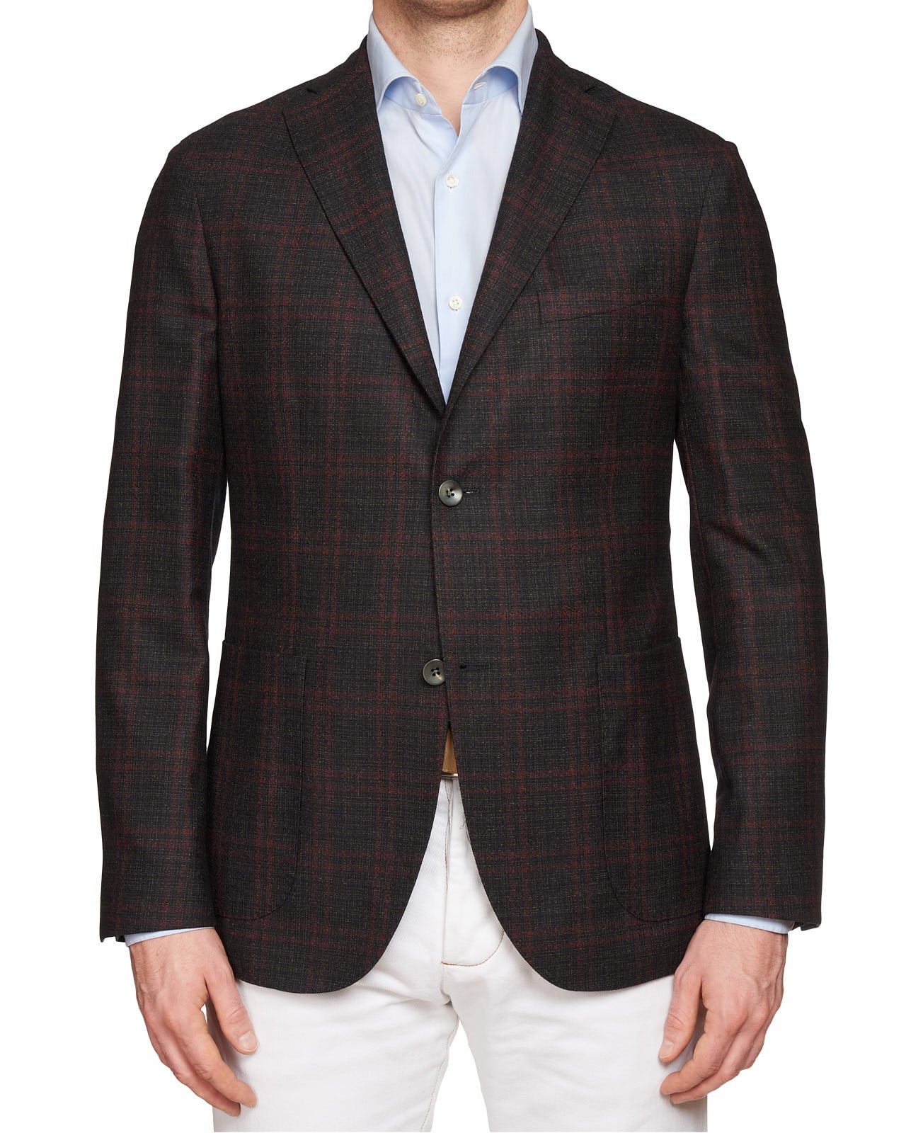 BOGLIOLI Milano "K.Jacket" Plaid Virgin Wool Unlined Jacket EU 50 NEW US 40 BOGLIOLI