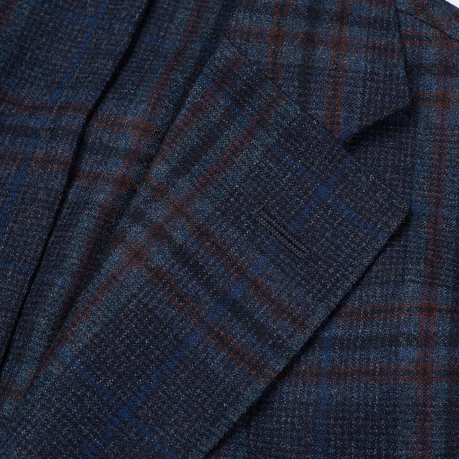 BOGLIOLI Milano "K.Jacket" Blue Plaid Virgin Wool Flannel Unlined Jacket EU 50 NEW US 40 BOGLIOLI