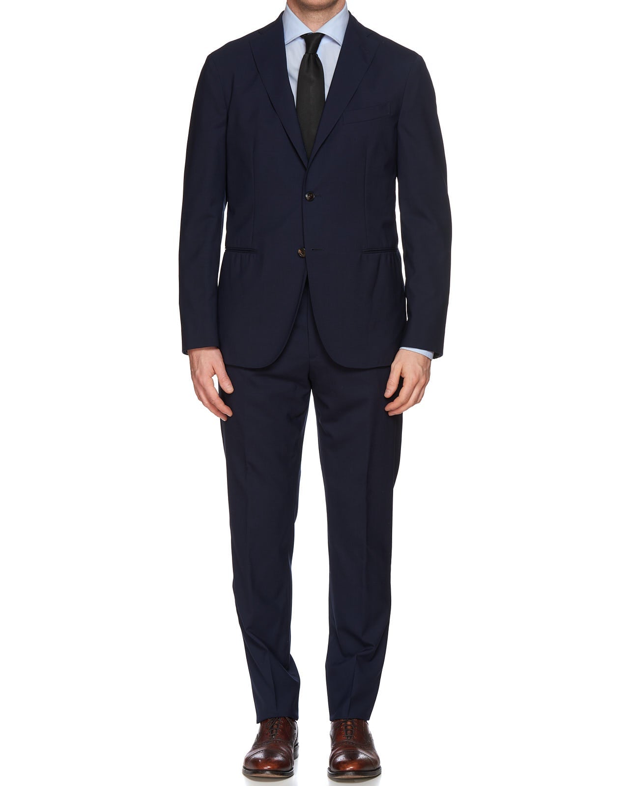 BOGLIOLI Milano "K. Jacket" Navy Blue Virgin Wool Unlined Suit NEW Slim Fit BOGLIOLI