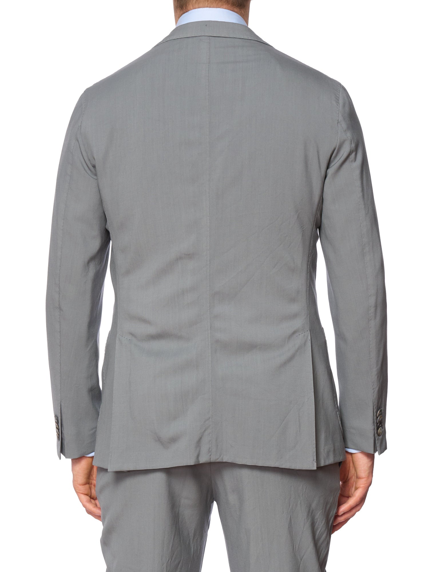 BOGLIOLI Milano "K. Jacket" Gray-Blue Virgin Wool Suit EU 50 NEW US 40