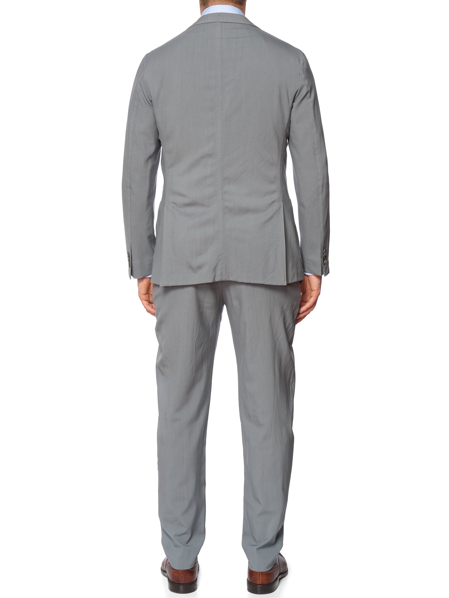 BOGLIOLI Milano "K. Jacket" Gray-Blue Virgin Wool Suit EU 50 NEW US 40