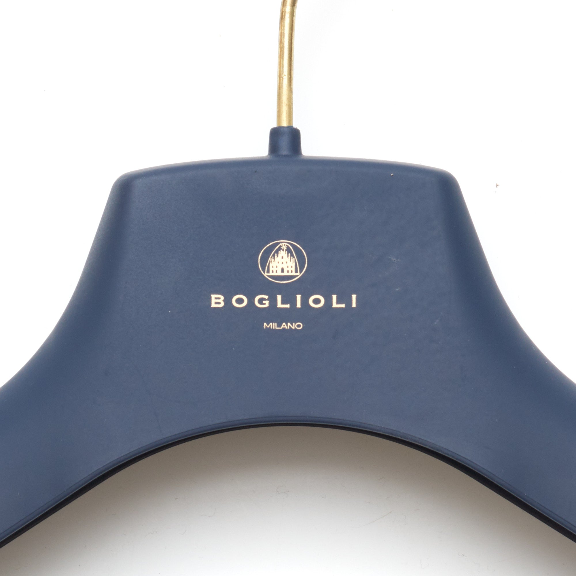 BOGLIOLI Navy Blue Plastic Jacket Hanger Set of 5 BOGLIOLI