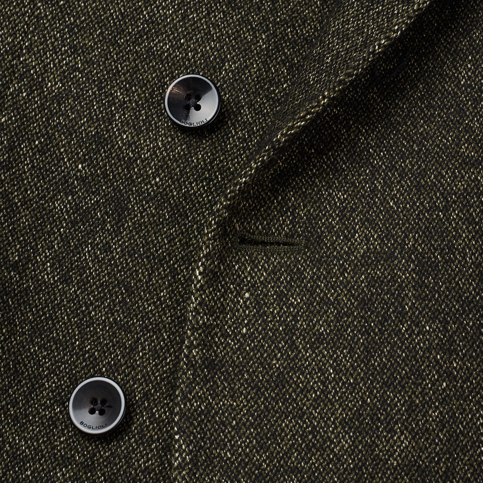 BOGLIOLI "K.Jacket" Green Wool-Silk-Linen-Cashmere Unlined DB Jacket EU 50 NEW US 40 BOGLIOLI