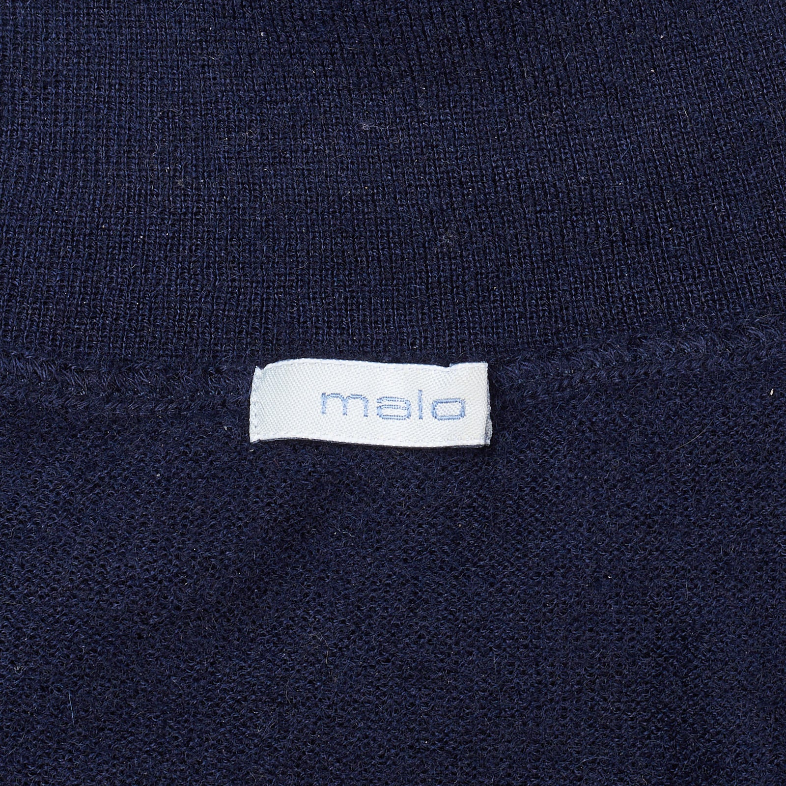 MALO Navy Blue Cashmere Ribbed Turtleneck Sweater EU 54 US XL MALO
