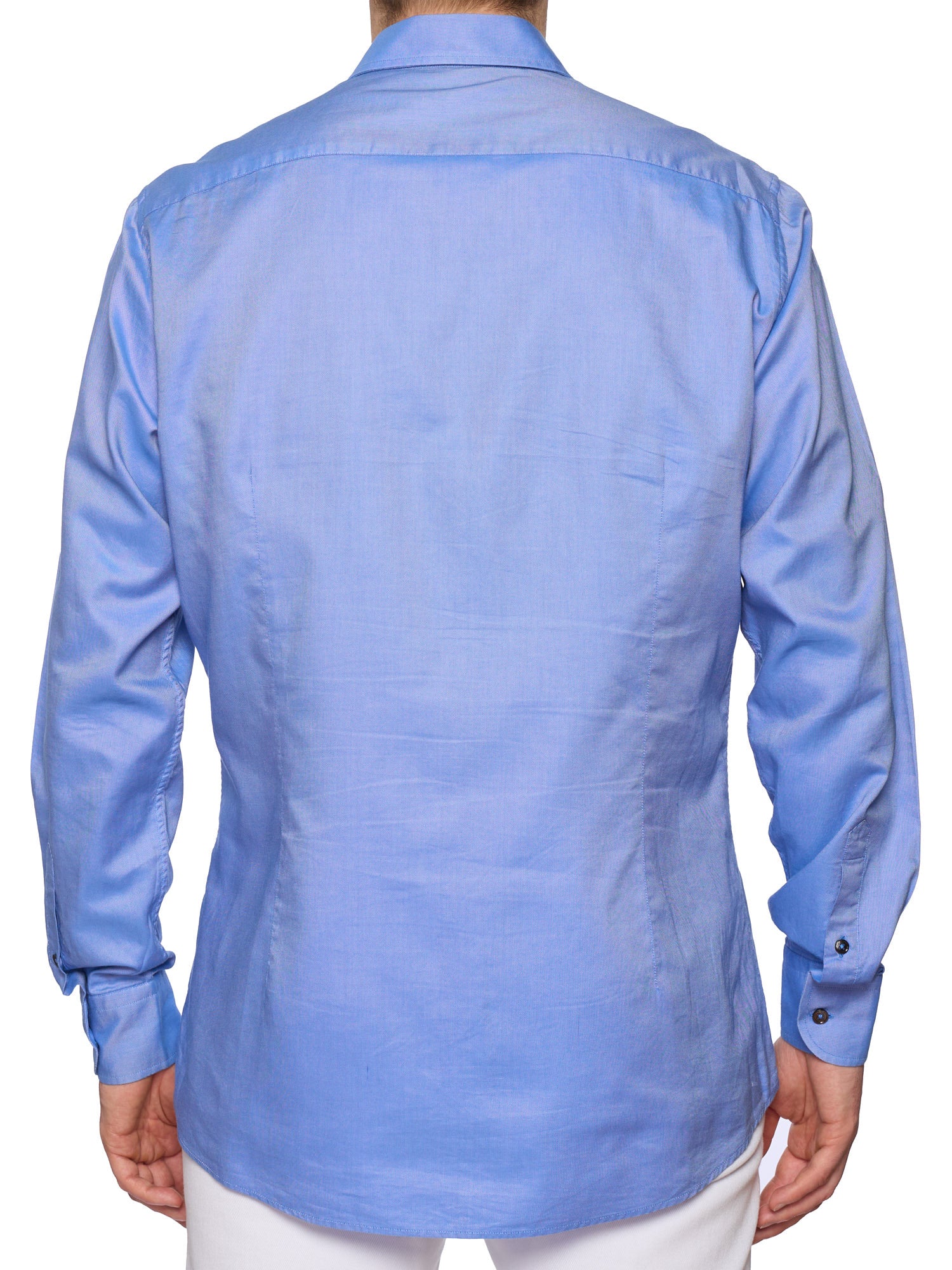 BOTTEGA VENETA Blue Oxford Cotton Shirt EU 42 NEW US 16.5