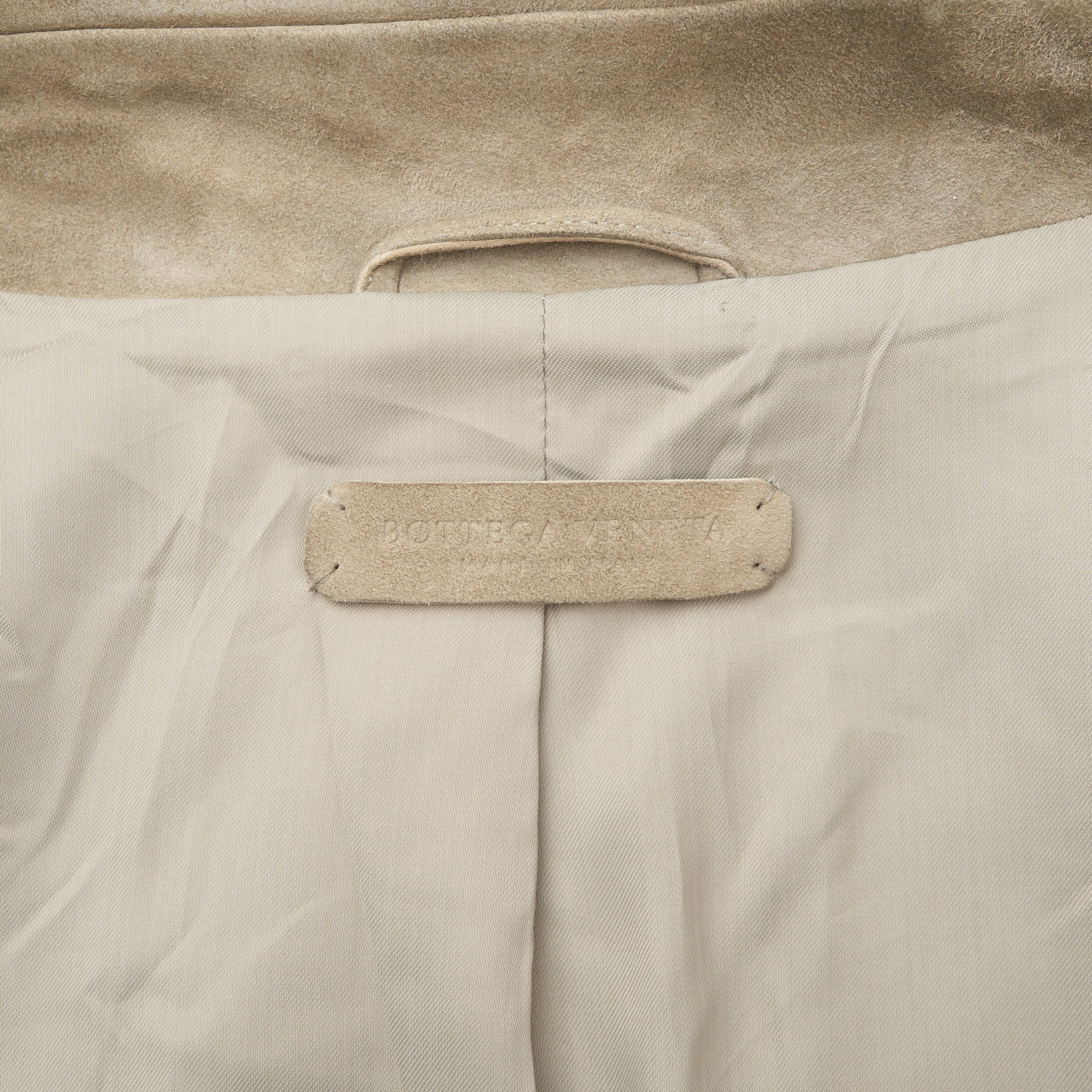 BOTTEGA VENETA Gray Suede Leather Flight Bomber Jacket EU 50 US M BOTTEGA VENETA