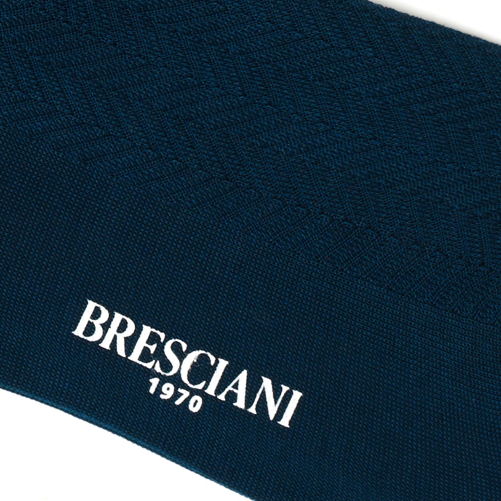 BRESCIANI Cotton Herringbone Mid Calf Length Socks US M-L BRESCIANI