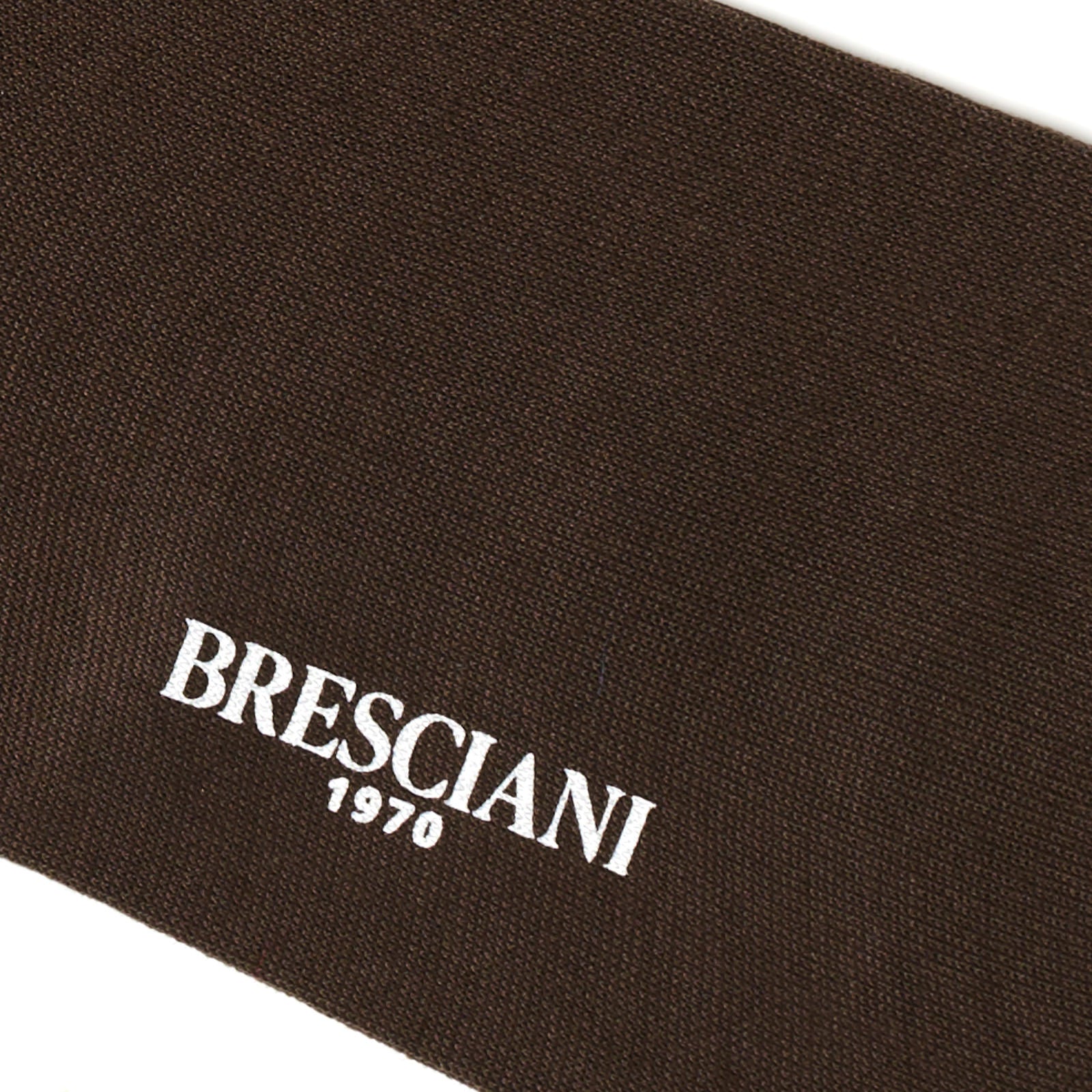 BRESCIANI Brown Wool Mid Calf Length Socks M-L BRESCIANI
