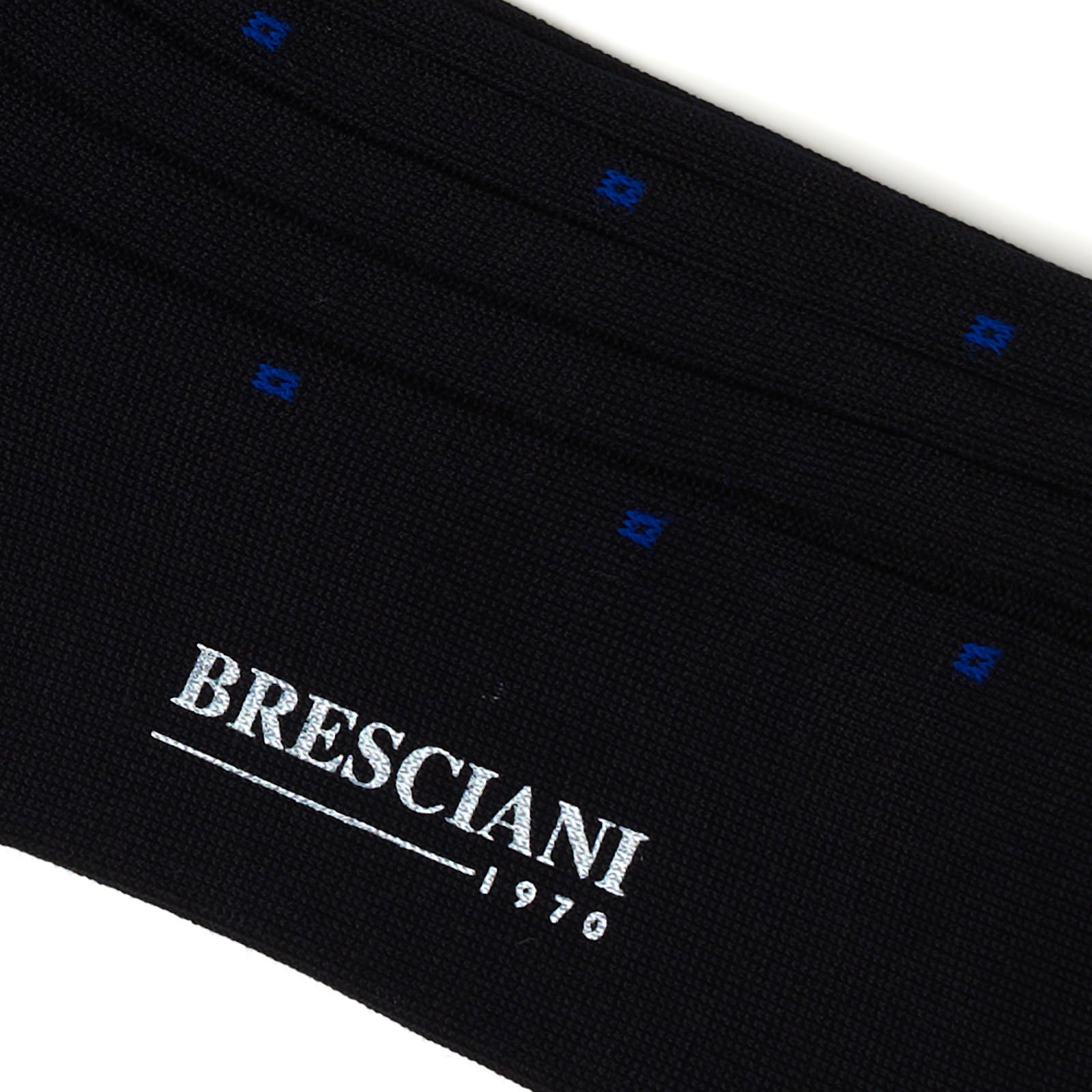 BRESCIANI Cotton Polka Dot Design Mid Calf Length Socks US M-L BRESCIANI