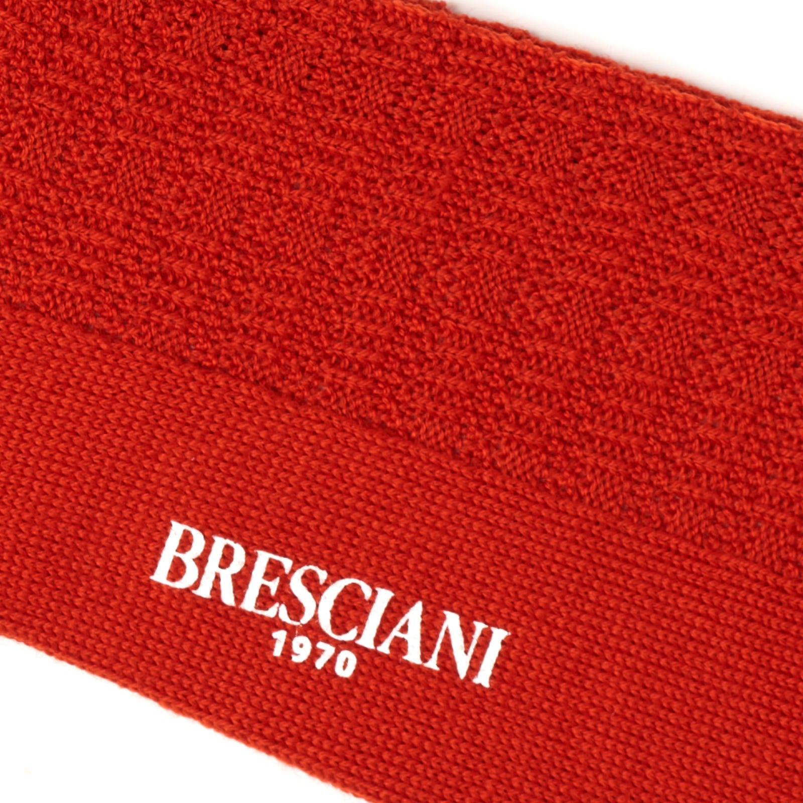 BRESCIANI Wool Geometry Micro-Design Mid Calf Length Socks US M-L BRESCIANI