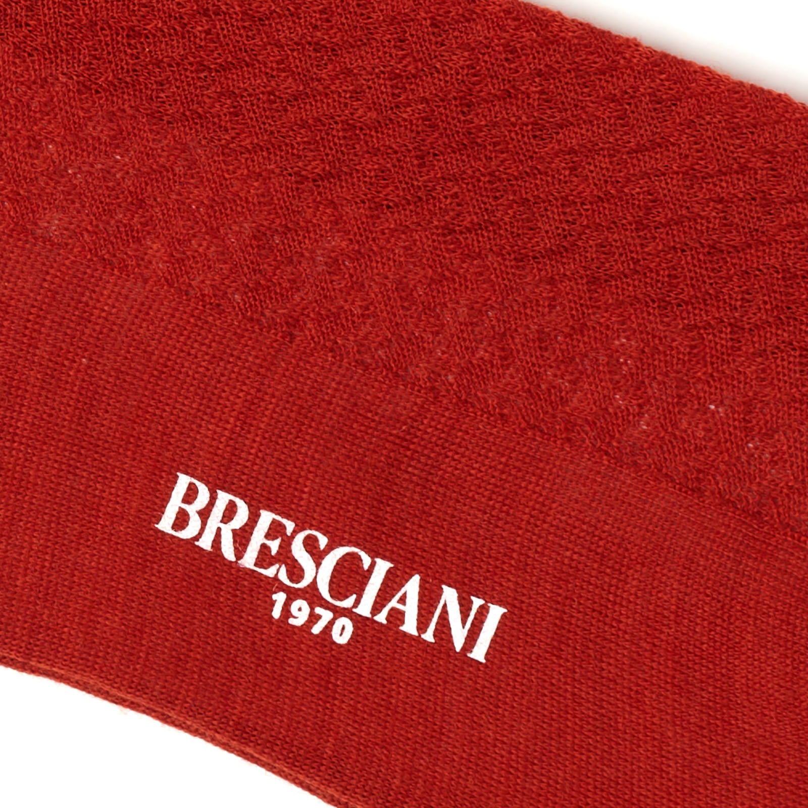BRESCIANI Wool Micro-Design Mid Calf Length Socks US M-L BRESCIANI