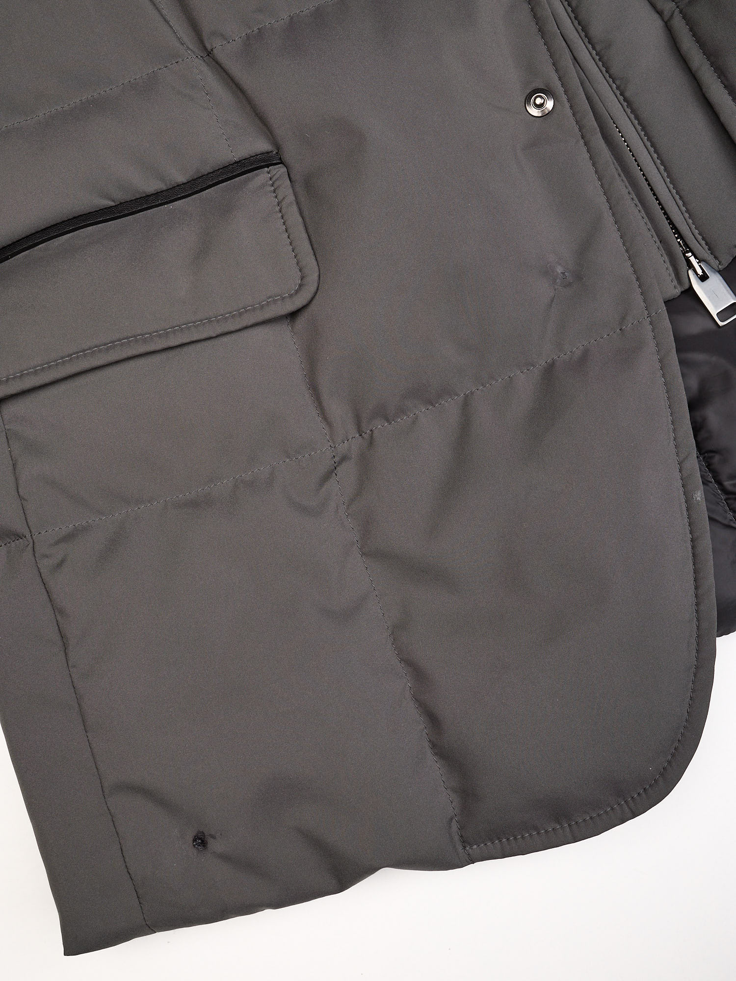 BRIONI Performa Gray Puffer Down Jacket US M Defect