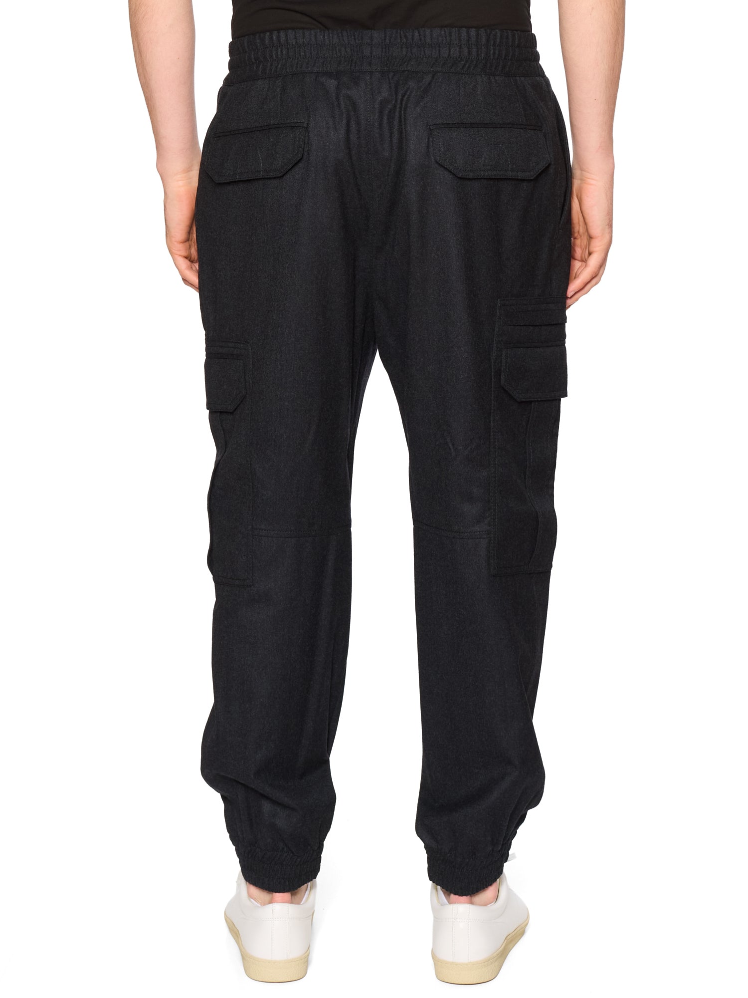 BRIONI Wool Dark Gray Flat Front Cargo Pants EU 52 NEW US 36