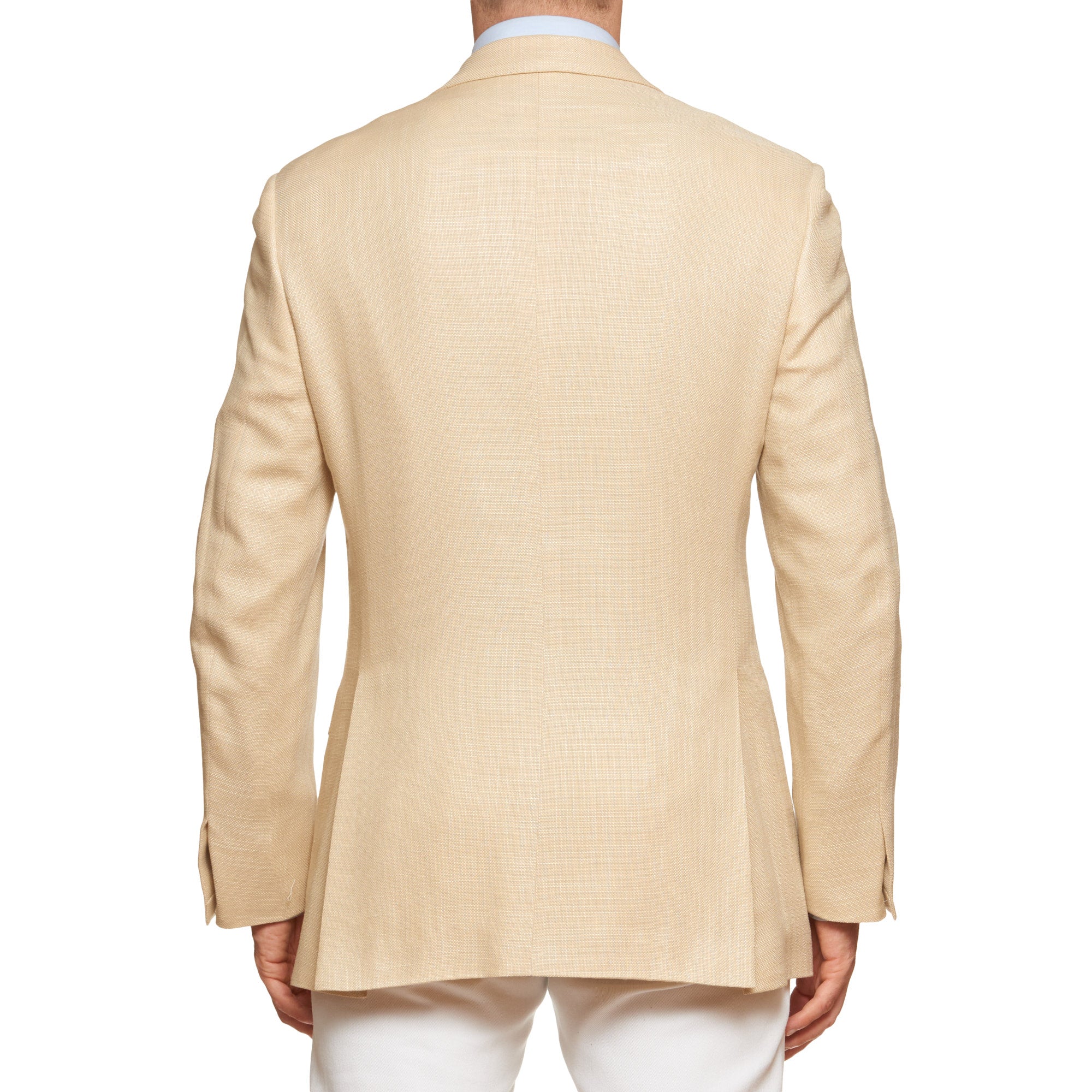 BRIONI "SECOLO" Handmade Beige Wool-Silk Hopsack Jacket EU 50 NEW US 40 BRIONI