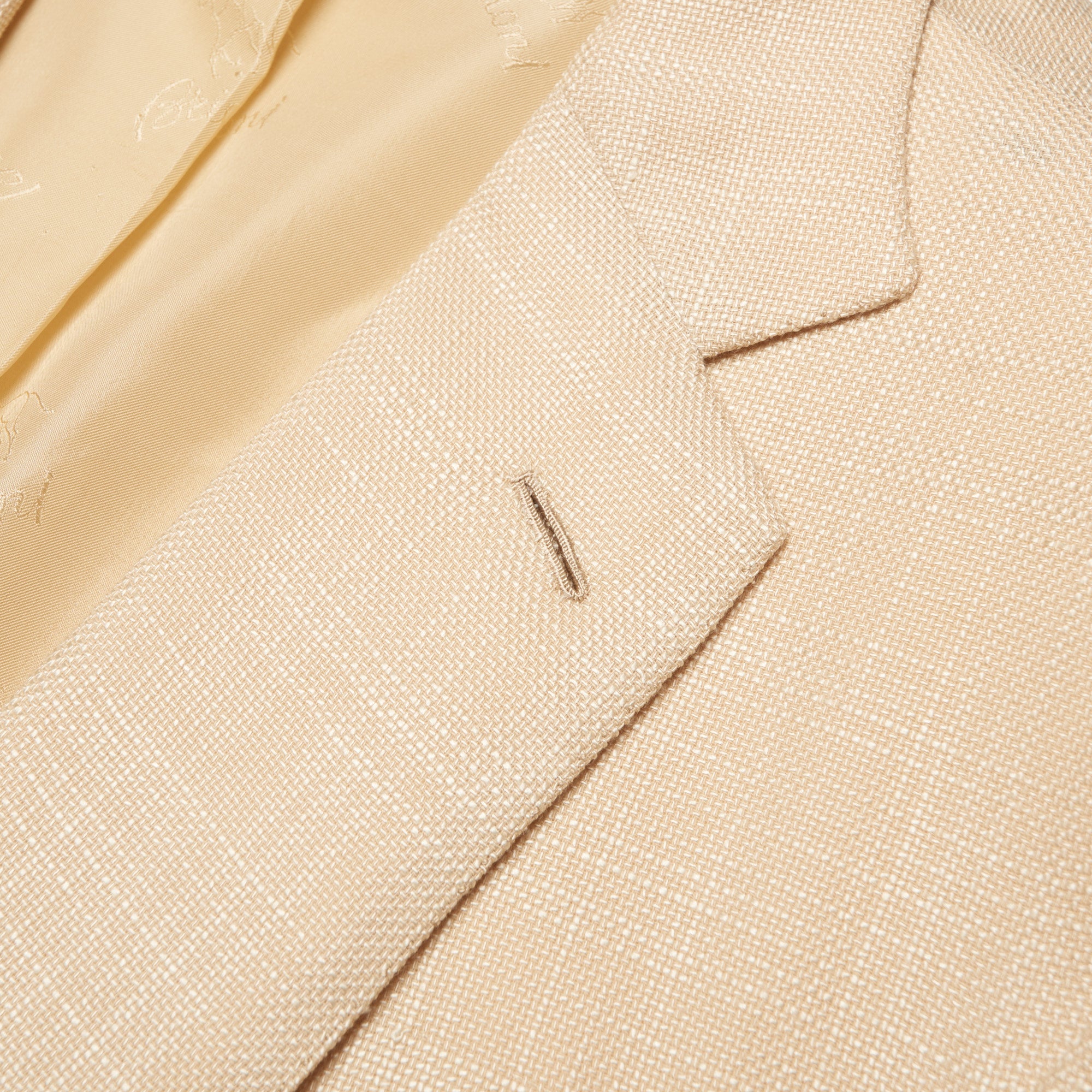 BRIONI "SECOLO" Handmade Beige Wool-Silk Hopsack Jacket EU 50 NEW US 40 BRIONI