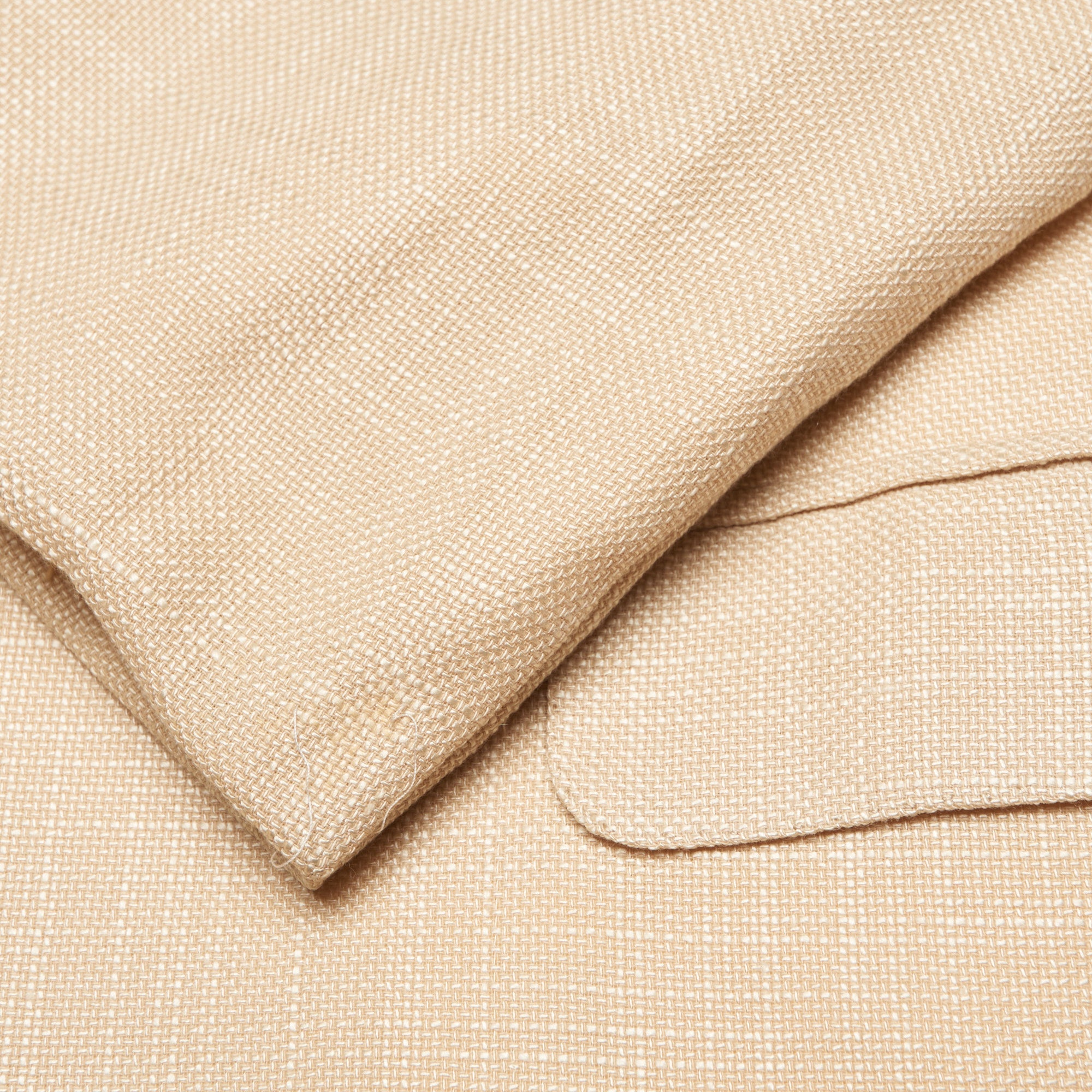 BRIONI "SECOLO" Handmade Beige Wool-Silk Hopsack Jacket EU 50 NEW US 40 BRIONI