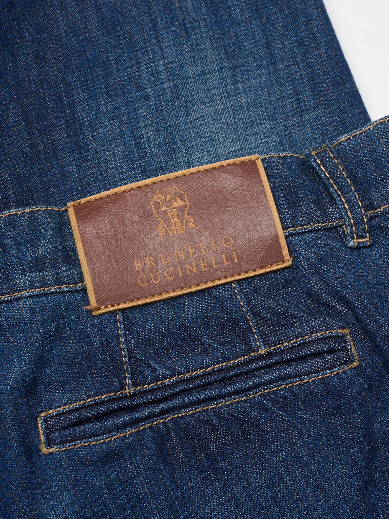 BRUNELLO CUCINELLI Blue Cotton Denim Leisure Fit Jeans US 34