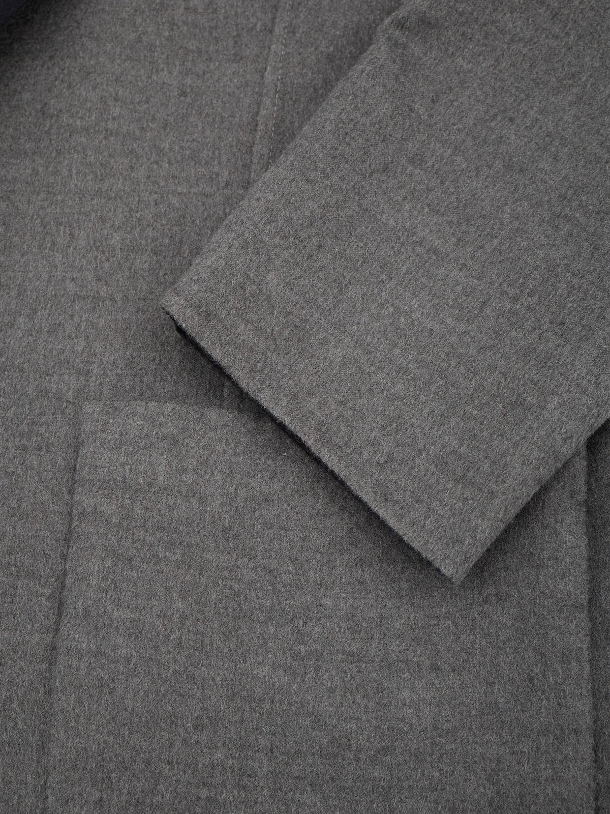 BRUNELLO CUCINELLI Blue Gray Cashmere-Silk Reversible Double Sided Jacket