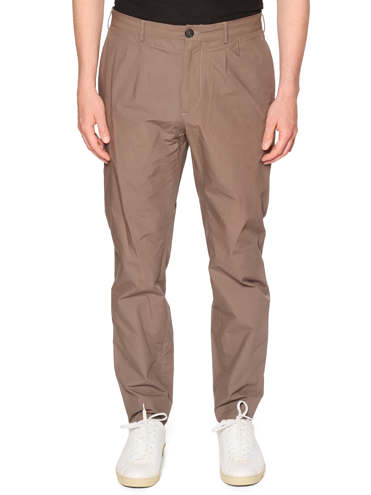 BRUNELLO CUCINELLI Brown Cotton Chino Pants EU 52 NEW US 36