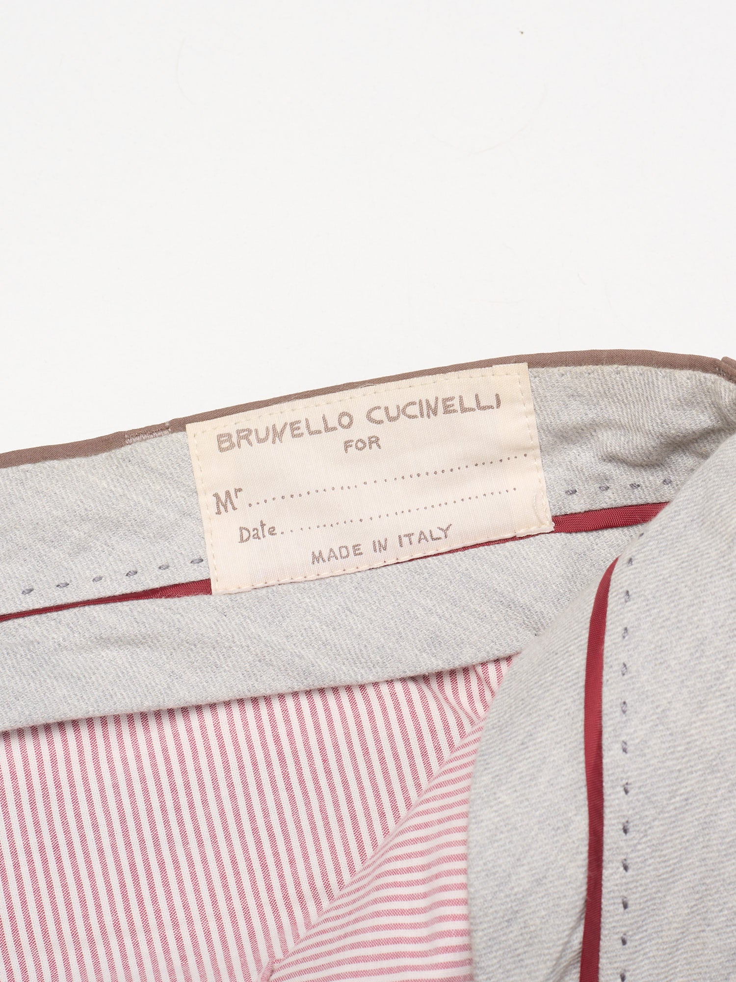 BRUNELLO CUCINELLI Brown Cotton Chino Pants EU 52 NEW US 36