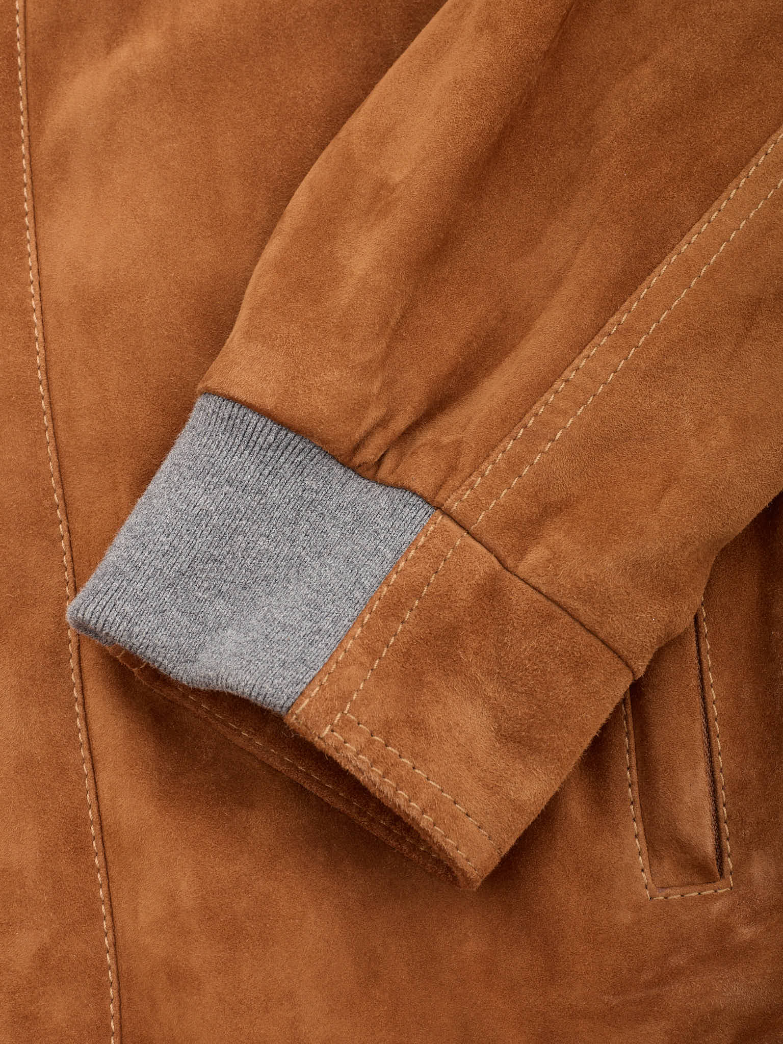 BRUNELLO CUCINELLI Brown Hooded Leather Jacket NEW L