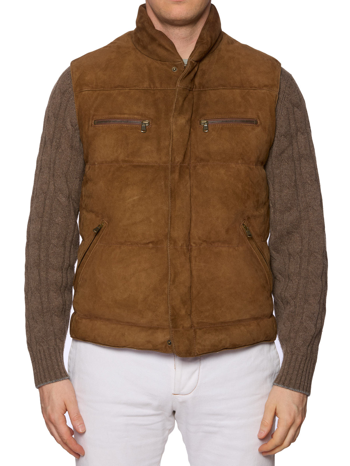 BRUNELLO CUCINELLI brown leather BRUNELLO CUCINELLI Bead-embellished leather shoulder bag  main image 3