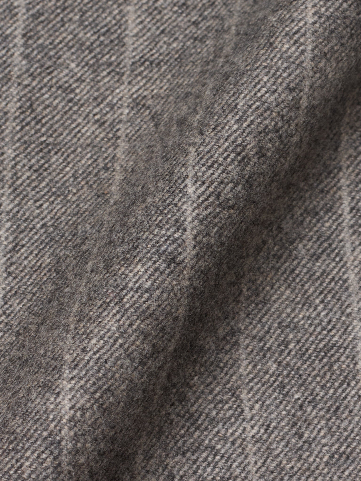 BRUNELLO CUCINELLI Dark Gray Chalk Stripe Wool Dress Pants
