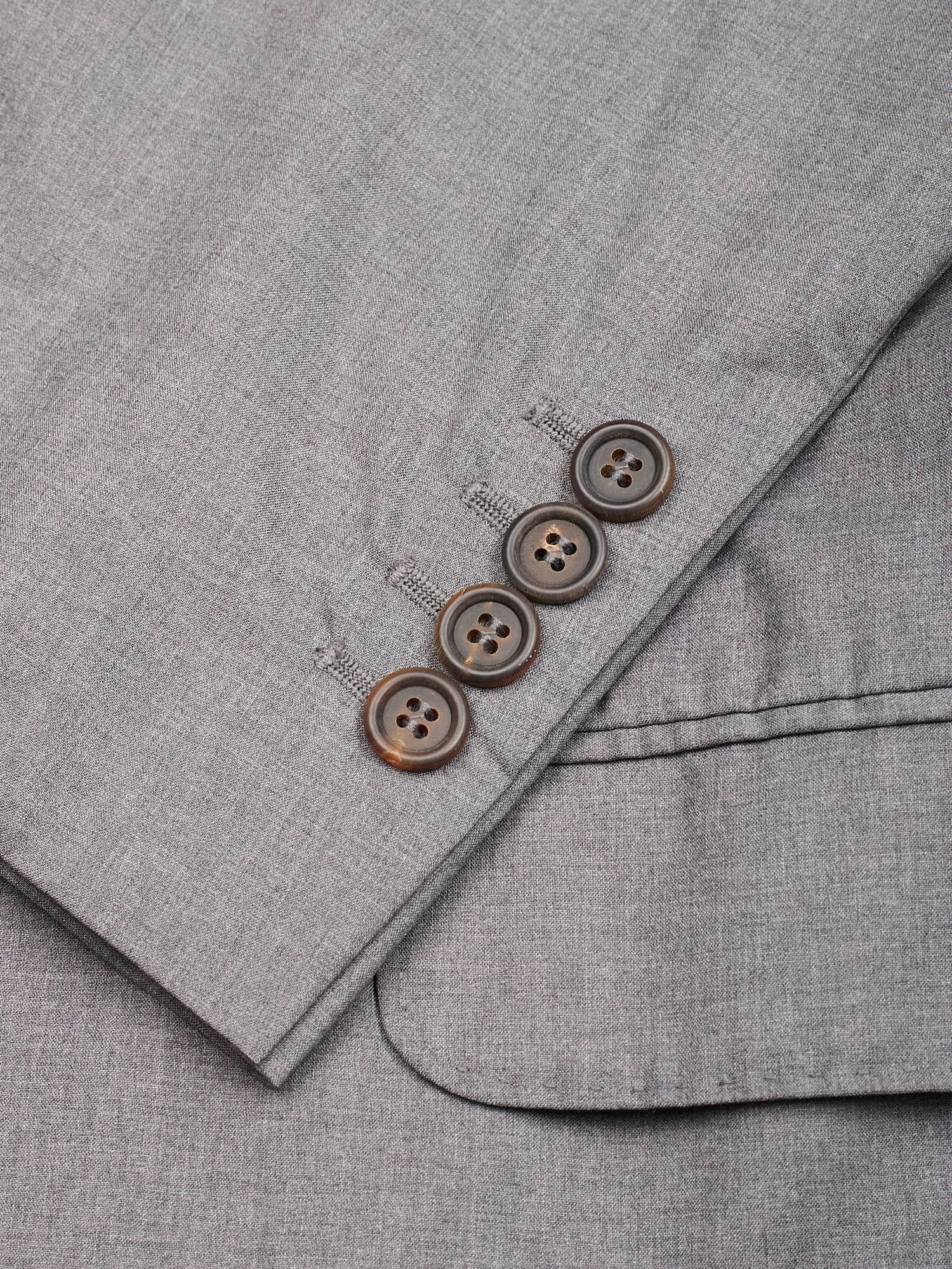 BRUNELLO CUCINELLI Gray Wool-Silk Jacket EU 50 NEW US 40