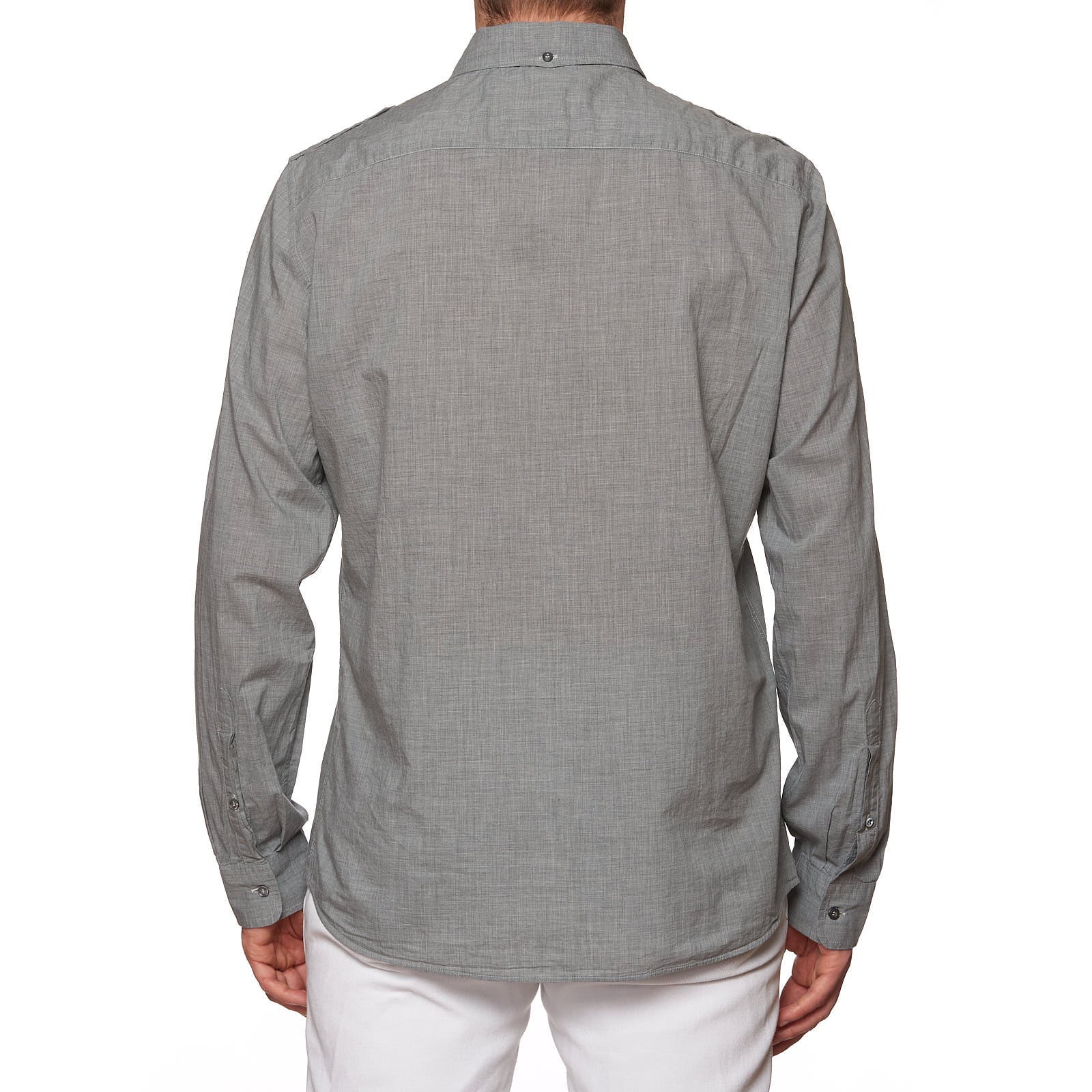 BRUNELLO CUCINELLI Gray Cotton Leisure Fit Casual Shirt NEW XL BRUNELLO CUCINELLI