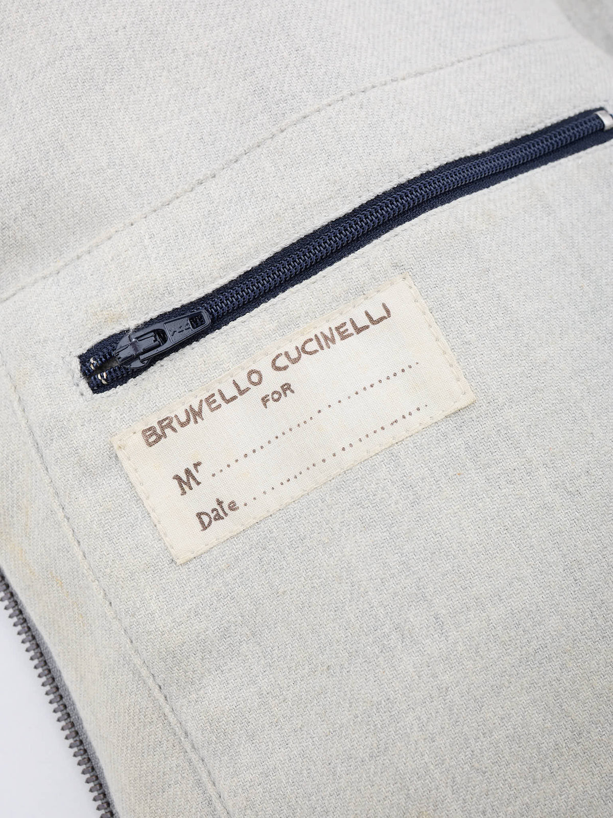 BRUNELLO CUCINELLI Gray Striped Wool-Cashmere Vest