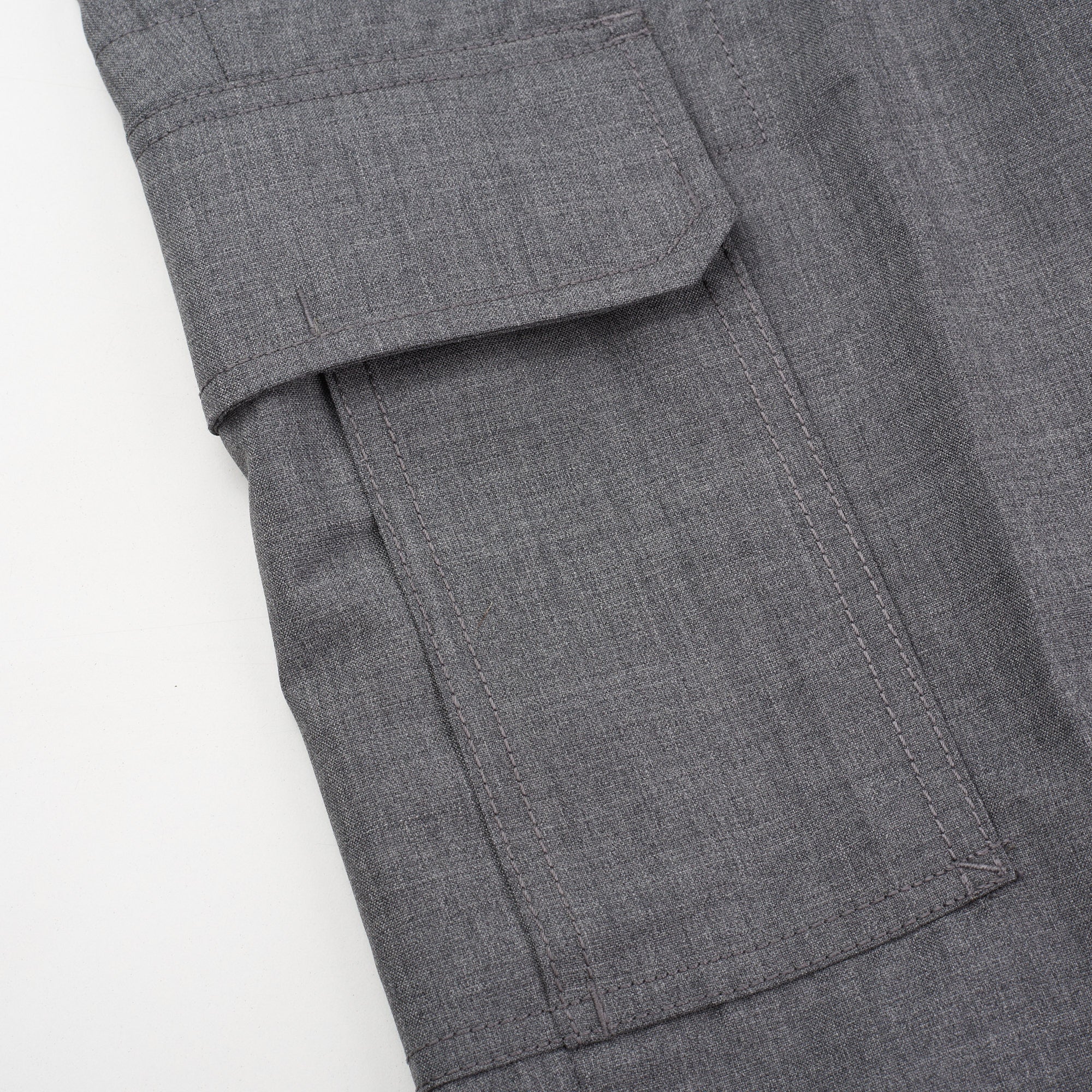 BRUNELLO CUCINELLI Gray Wool Cargo Slim Fit Pants EU 50 NEW US 34 BRUNELLO CUCINELLI